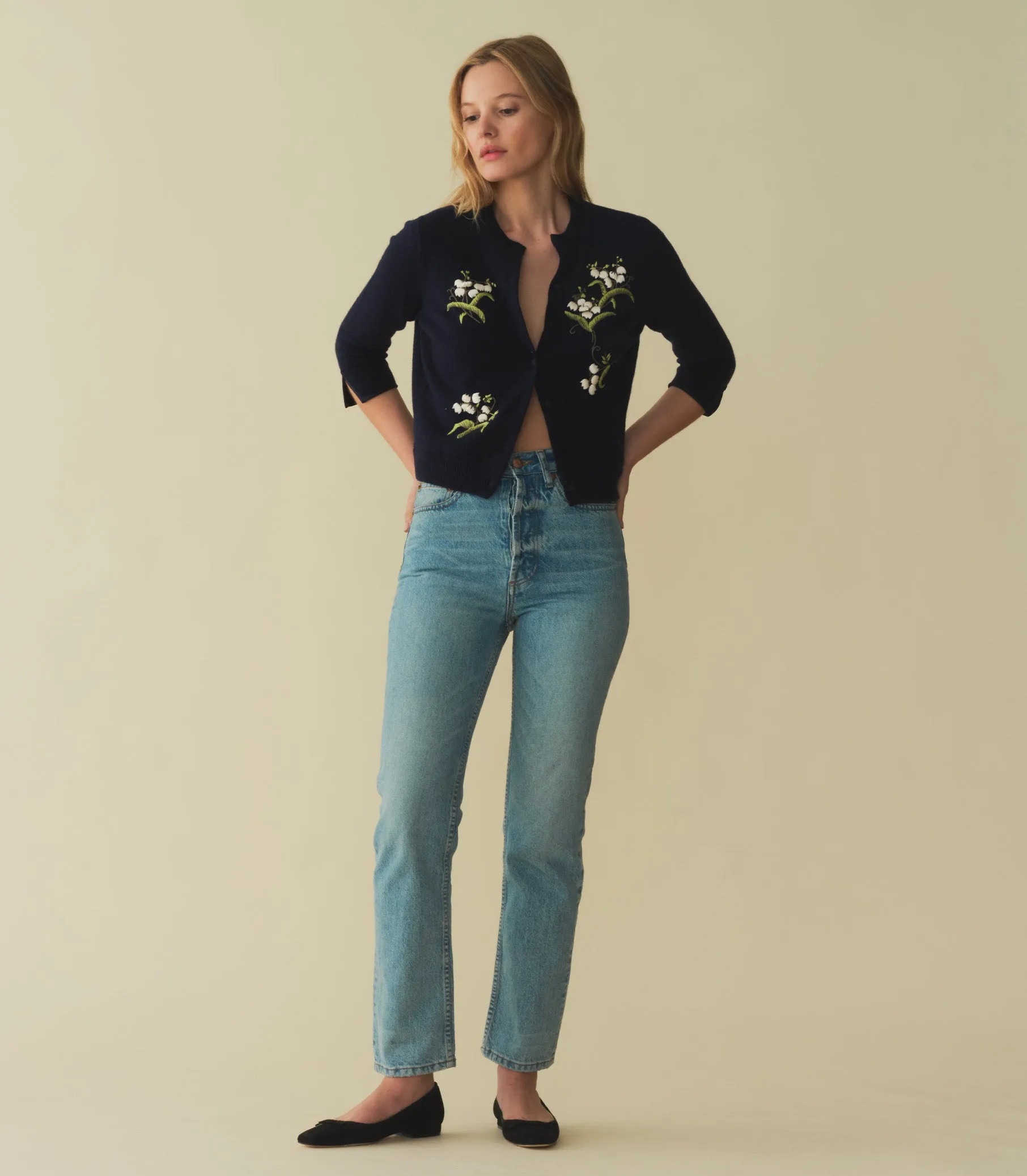 HMD -- TERESA CARDIGAN -- NAVY sold by Doen product image thumbnail 2