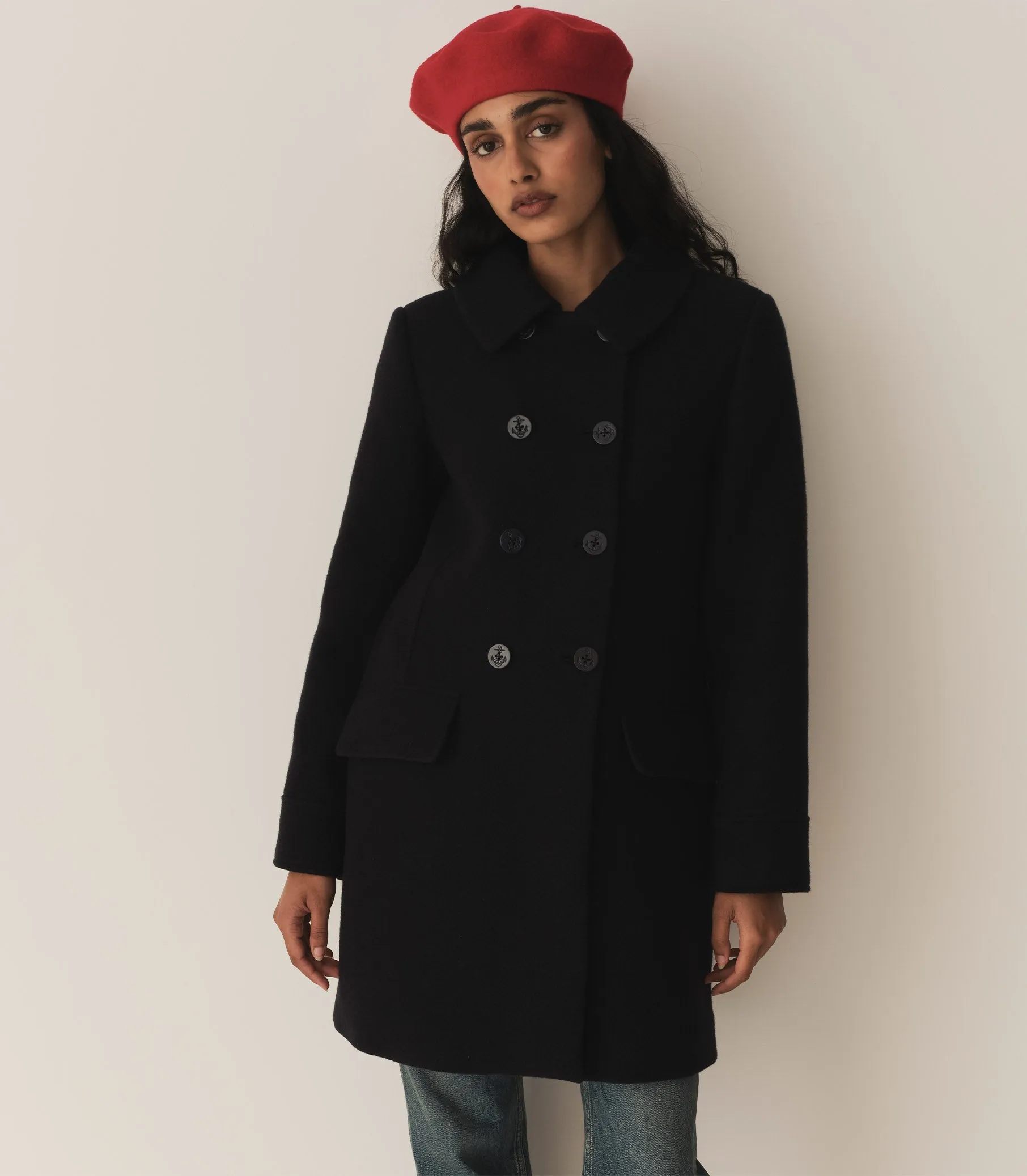 HMD -- WAYFARER COAT -- DEEP NAVY sold by Doen product image thumbnail 3