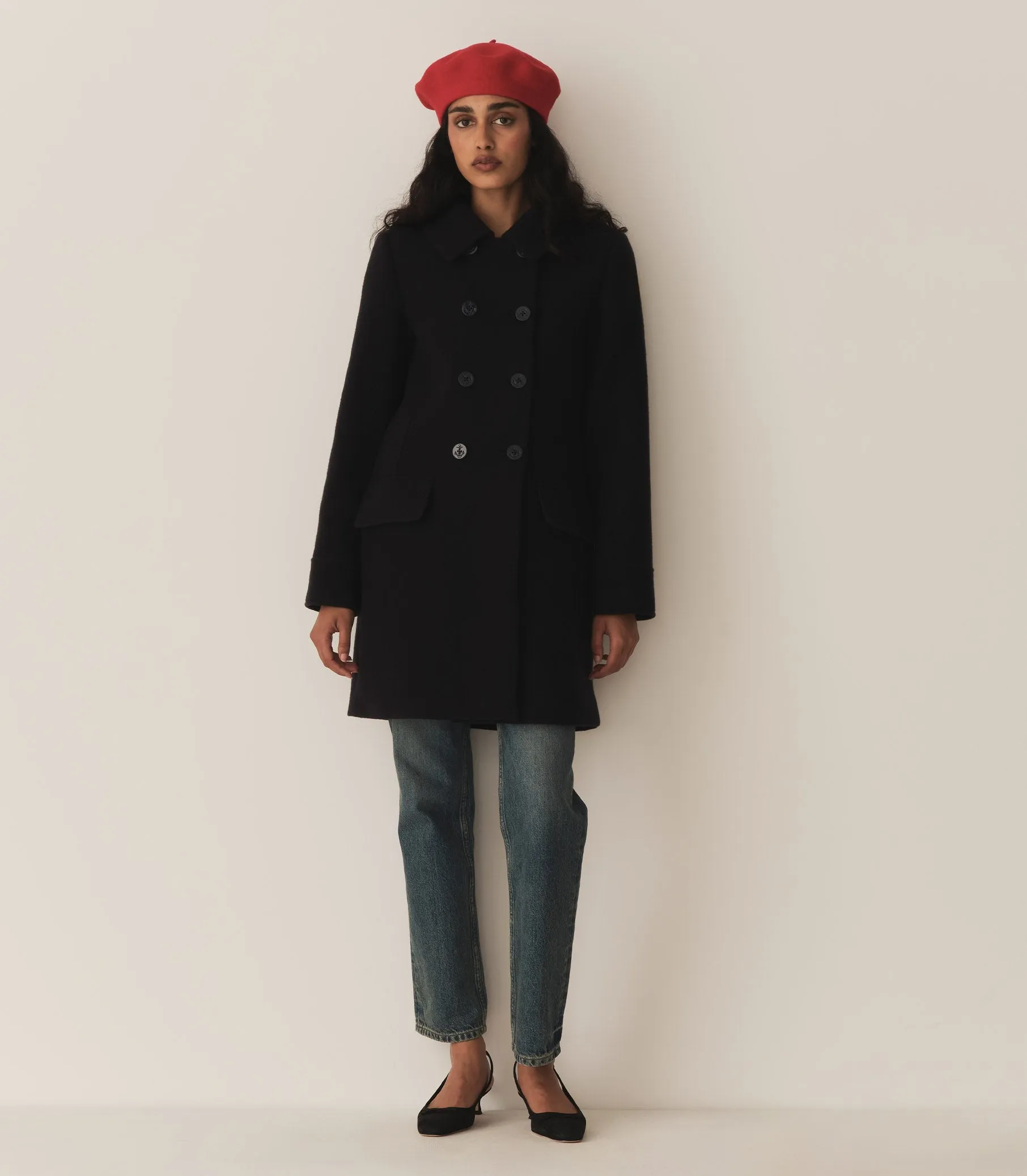 HMD -- WAYFARER COAT -- DEEP NAVY sold by Doen product image thumbnail 4
