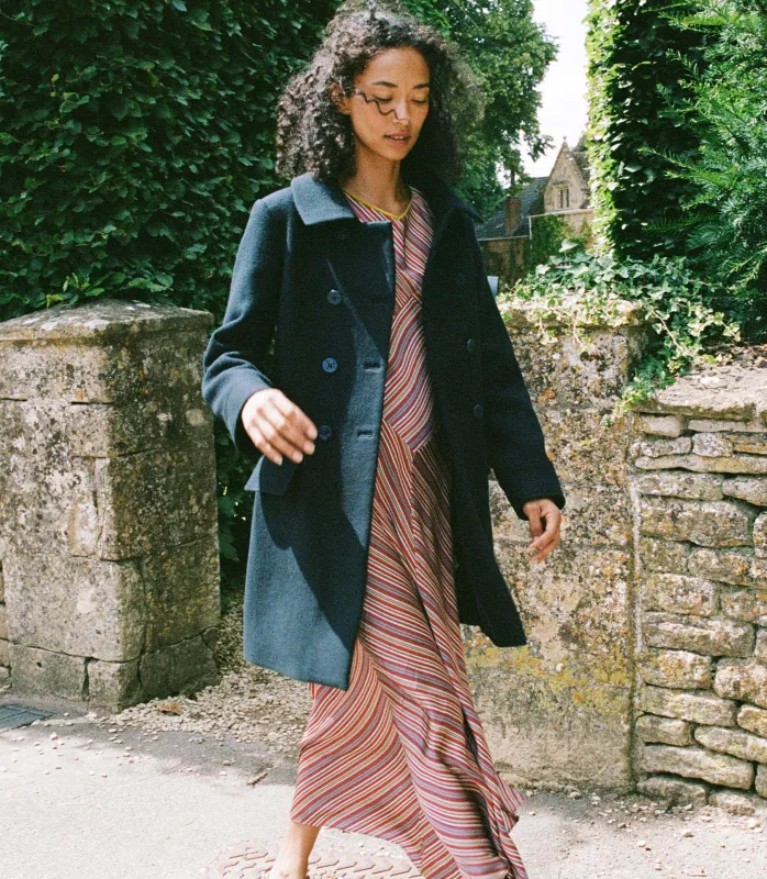 HMD -- WAYFARER COAT -- DEEP NAVY sold by Doen