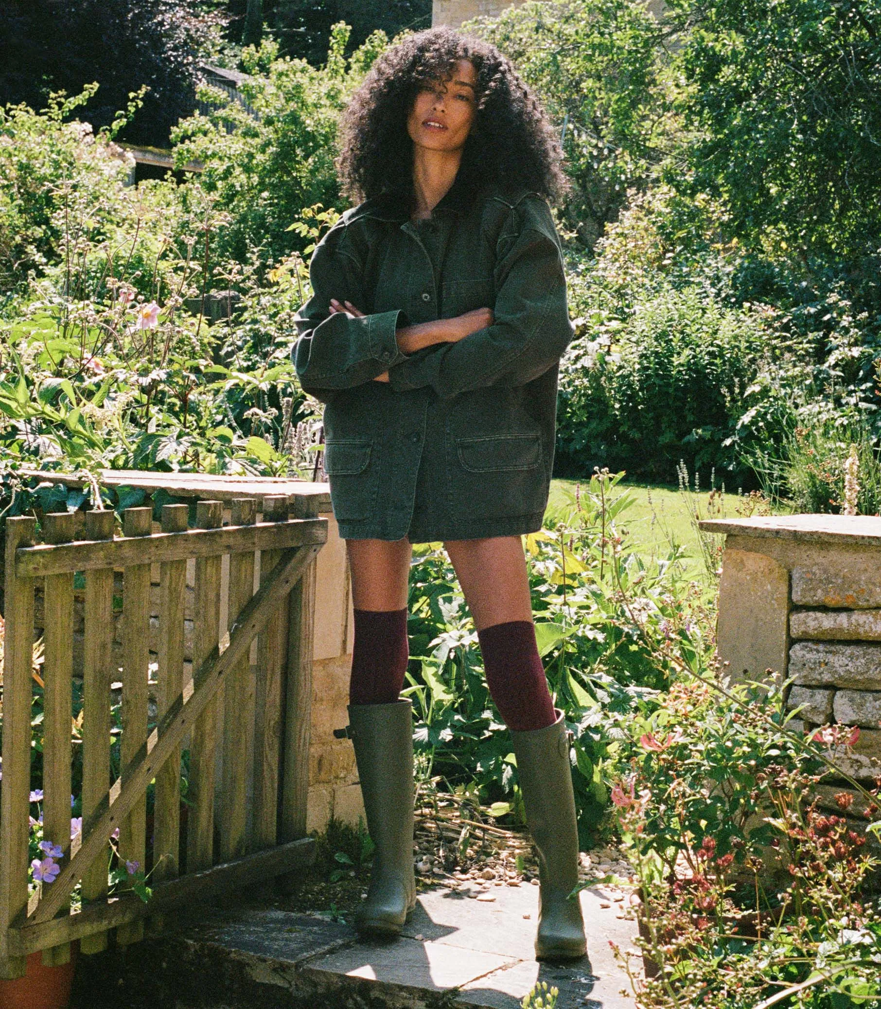 HMD -- PASCUAL JACKET -- DARK OLIVE sold by Doen product image thumbnail 3