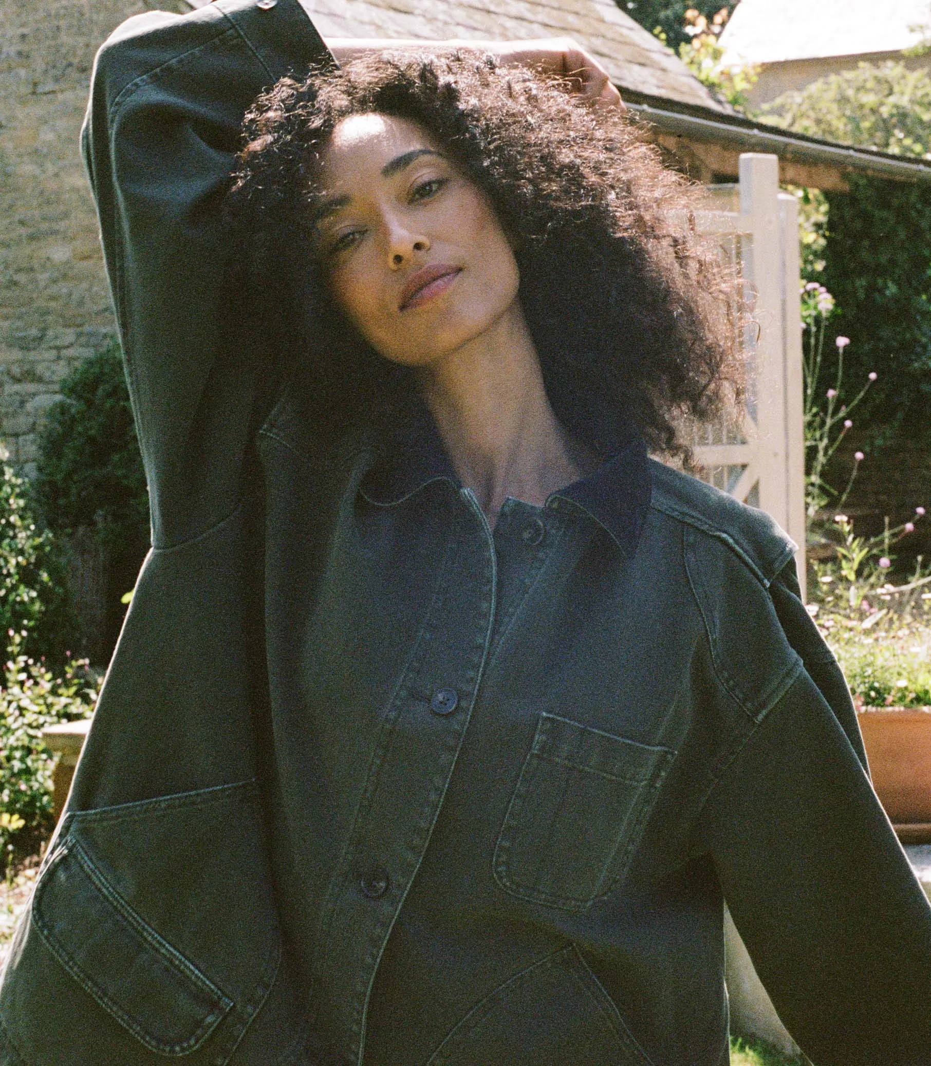 HMD -- PASCUAL JACKET -- DARK OLIVE sold by Doen product image thumbnail 4