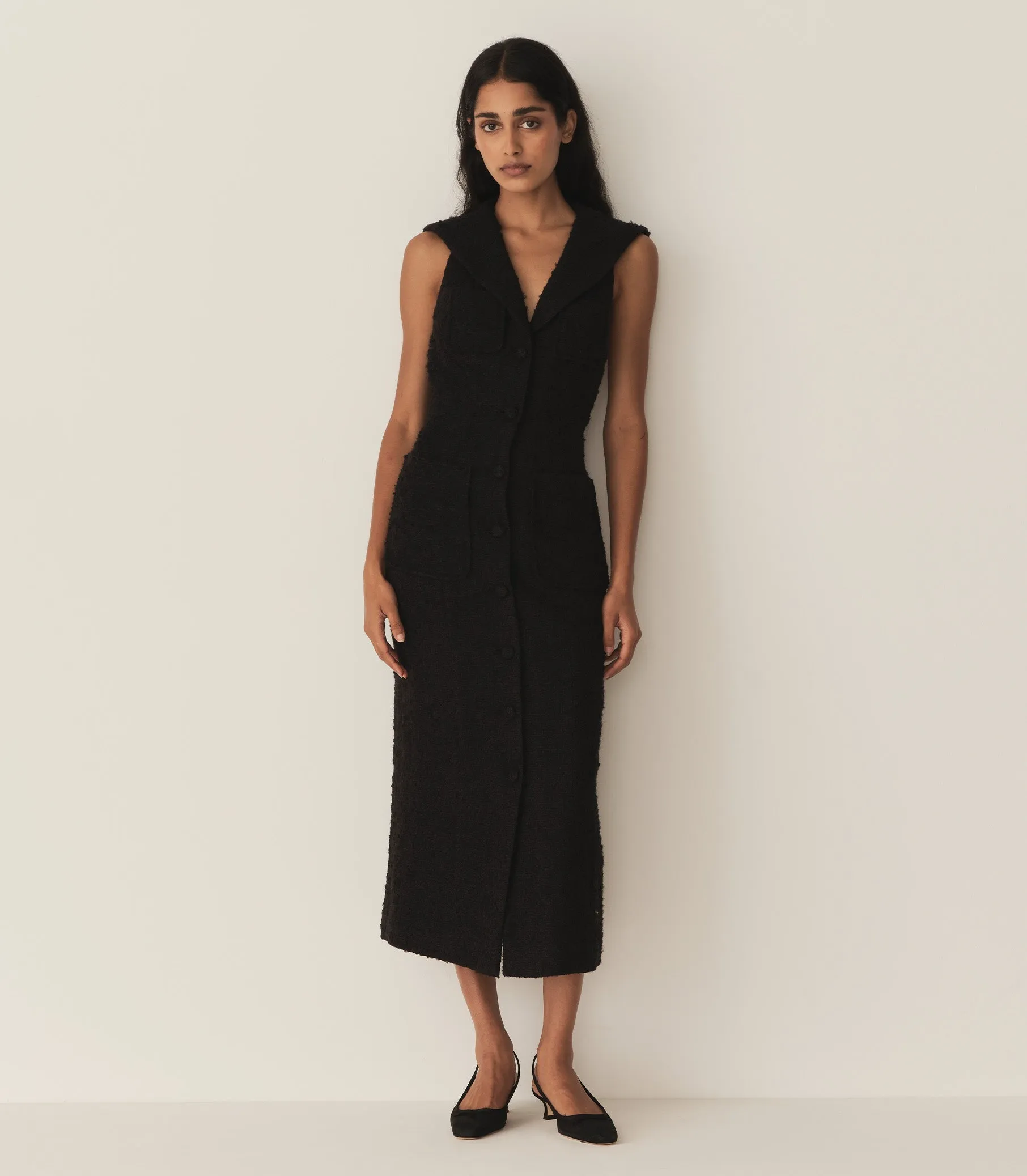 HMD -- ALEXANDRIA DRESS -- BLACK sold by Doen