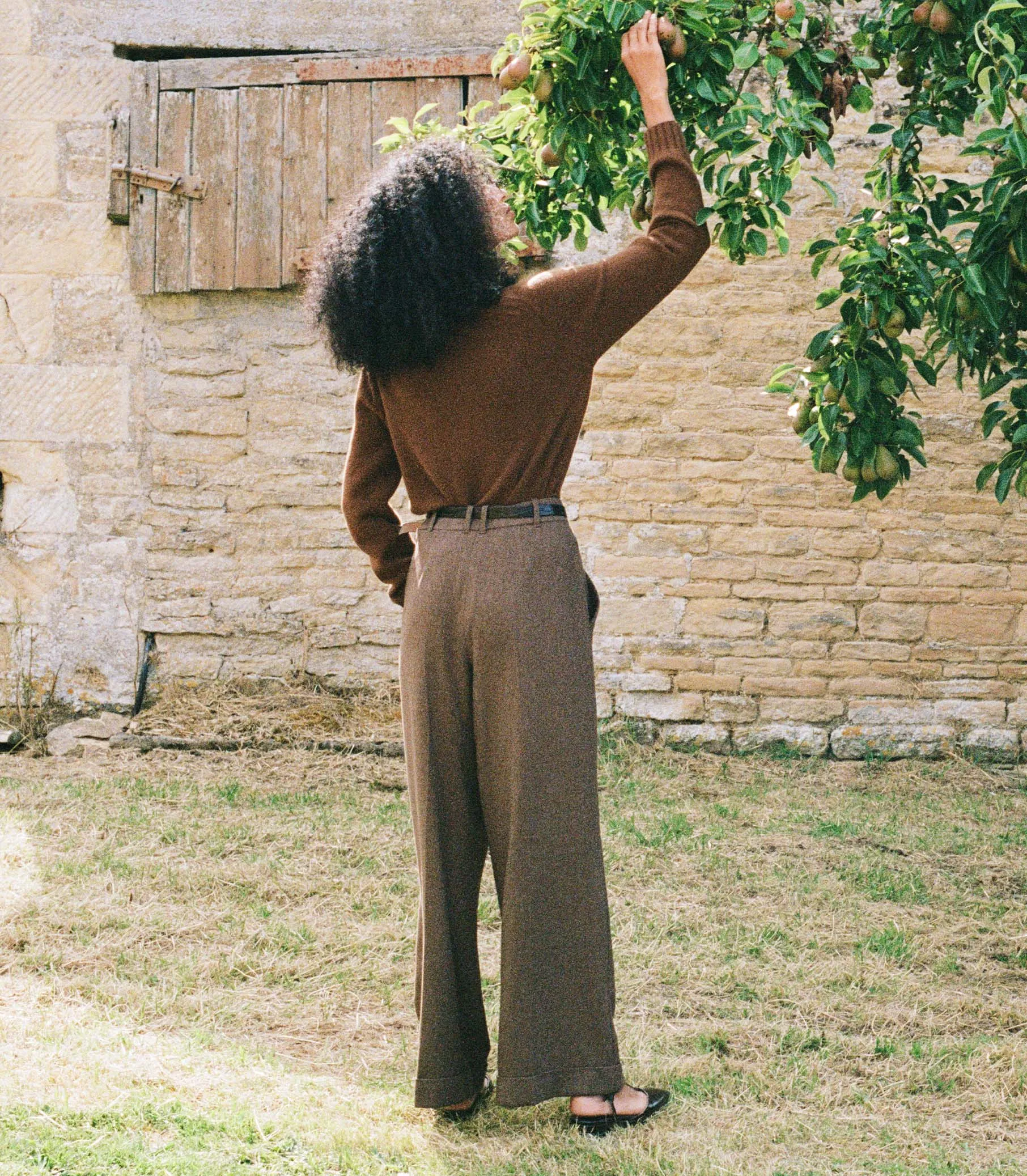 HMD -- LAWRENCE PANT -- BROWN HERRINGBONE sold by Doen product image thumbnail 3
