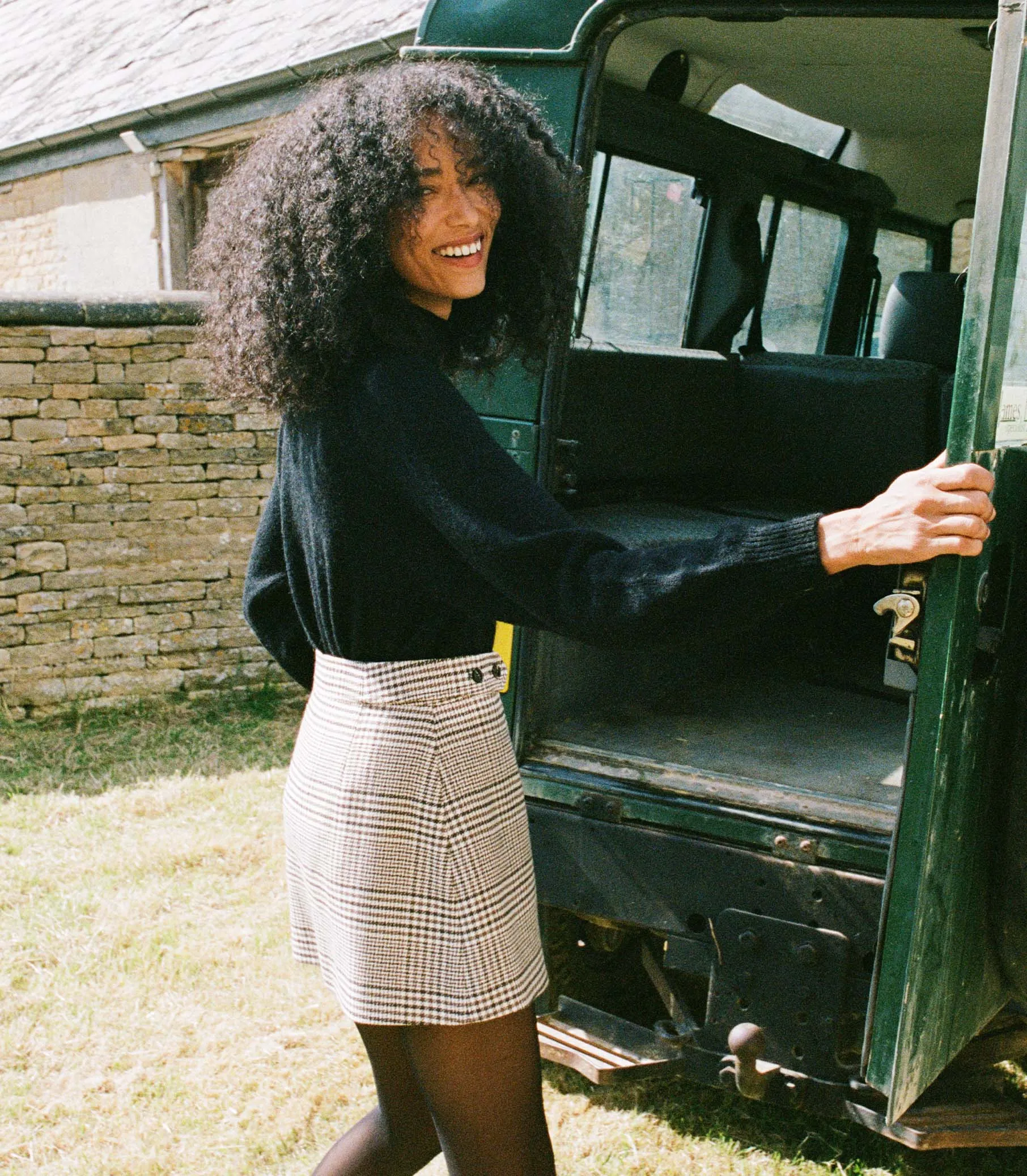 HMD -- CHIERI SKIRT -- SOMMERVILLE CHECK sold by Doen product image thumbnail 2