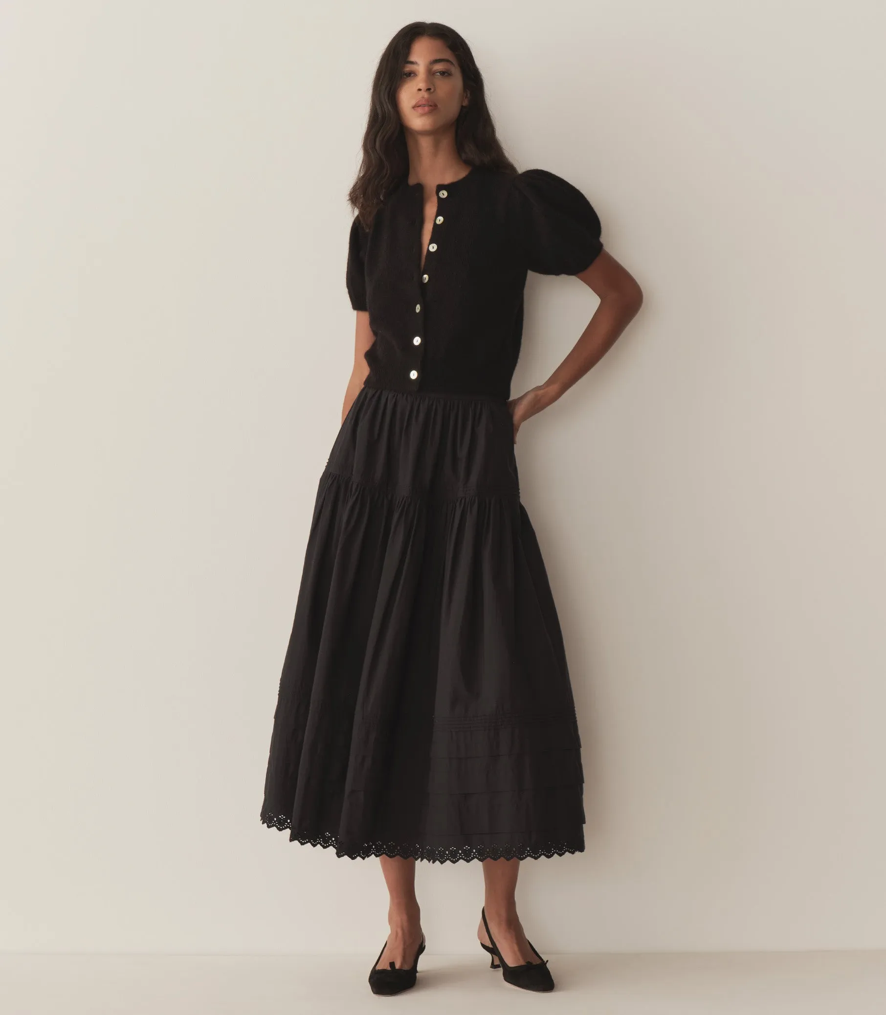 HMD -- ANISA CARDIGAN -- BLACK sold by Doen product image thumbnail 3