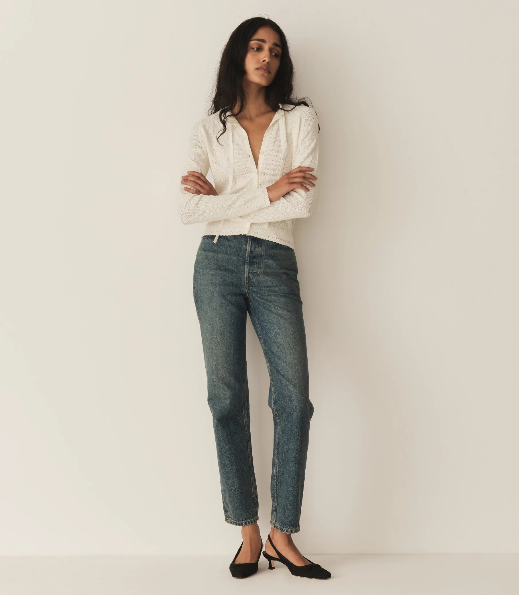 HMD -- ROSALINE CARDIGAN -- IVORY sold by Doen product image thumbnail 4