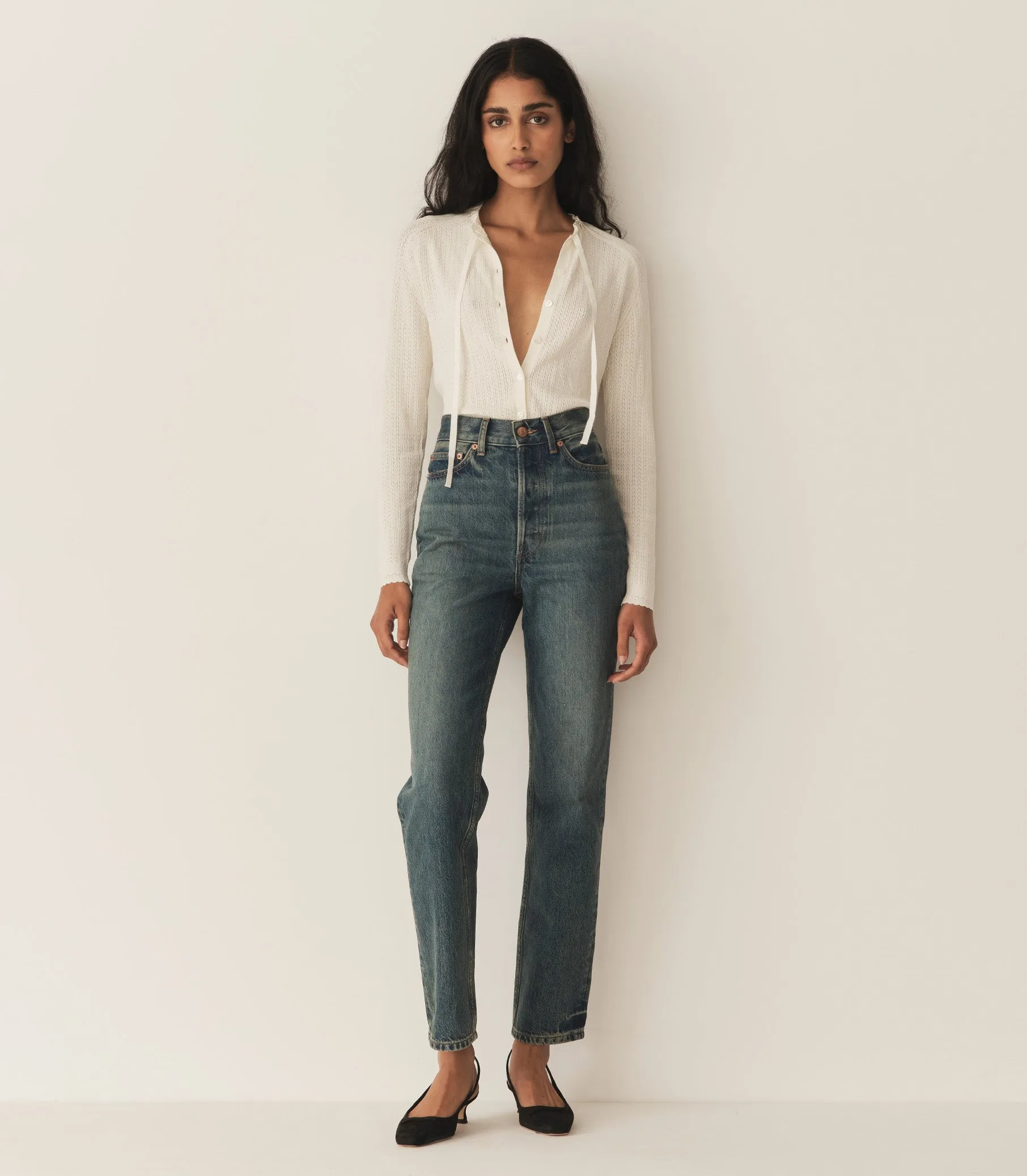 HMD -- ROSALINE CARDIGAN -- IVORY sold by Doen product image thumbnail 3