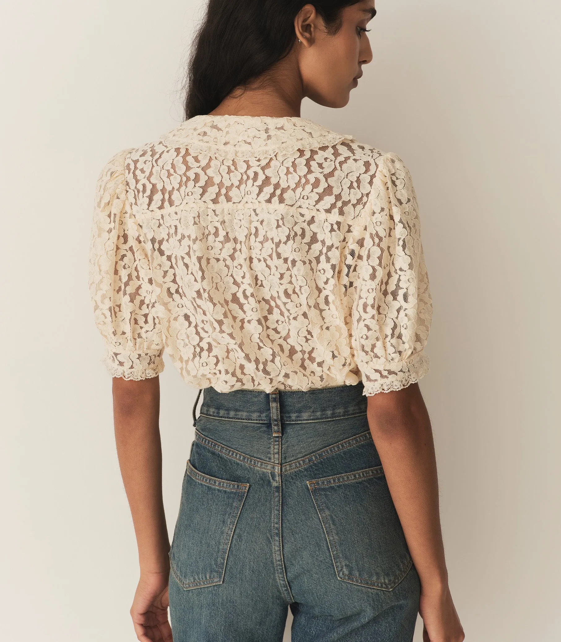 HMD -- LENORE TOP -- MOTHER OF PEARL sold by Doen product image thumbnail 3