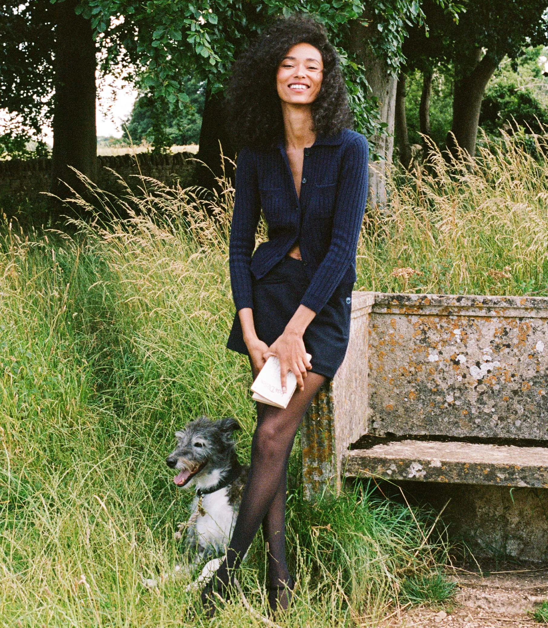 HMD -- HARRINGTON CARDIGAN -- NAVY sold by Doen product image thumbnail 2