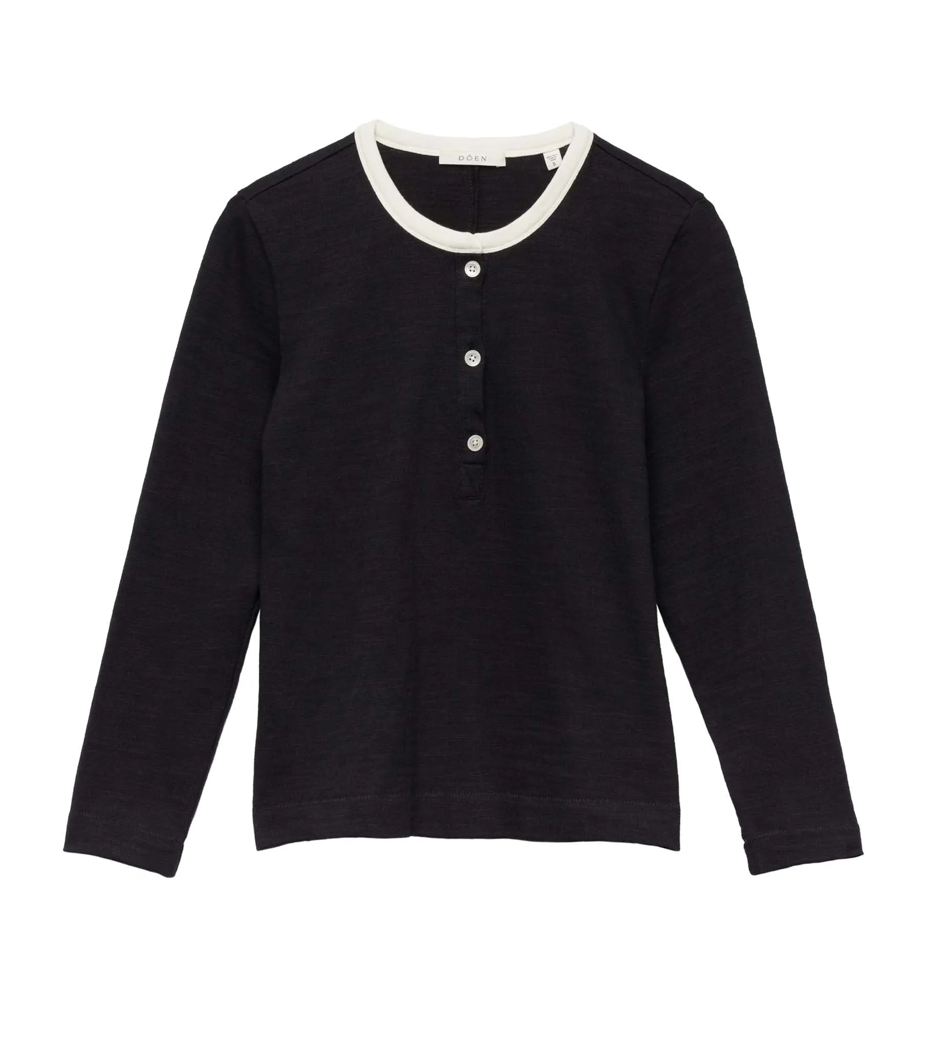 HMD -- CLOVER TEE -- BLACK sold by Doen product image thumbnail 5