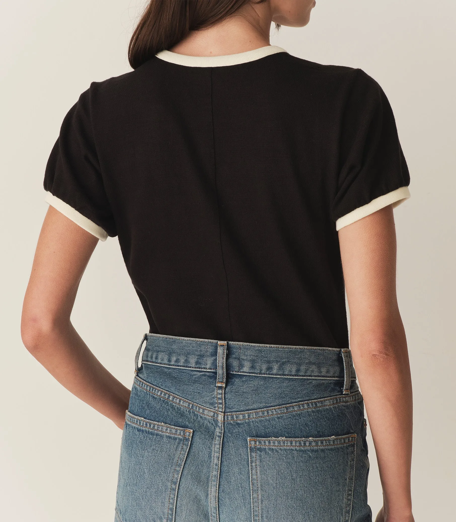 HMD -- MANDI TEE -- BLACK sold by Doen product image thumbnail 3
