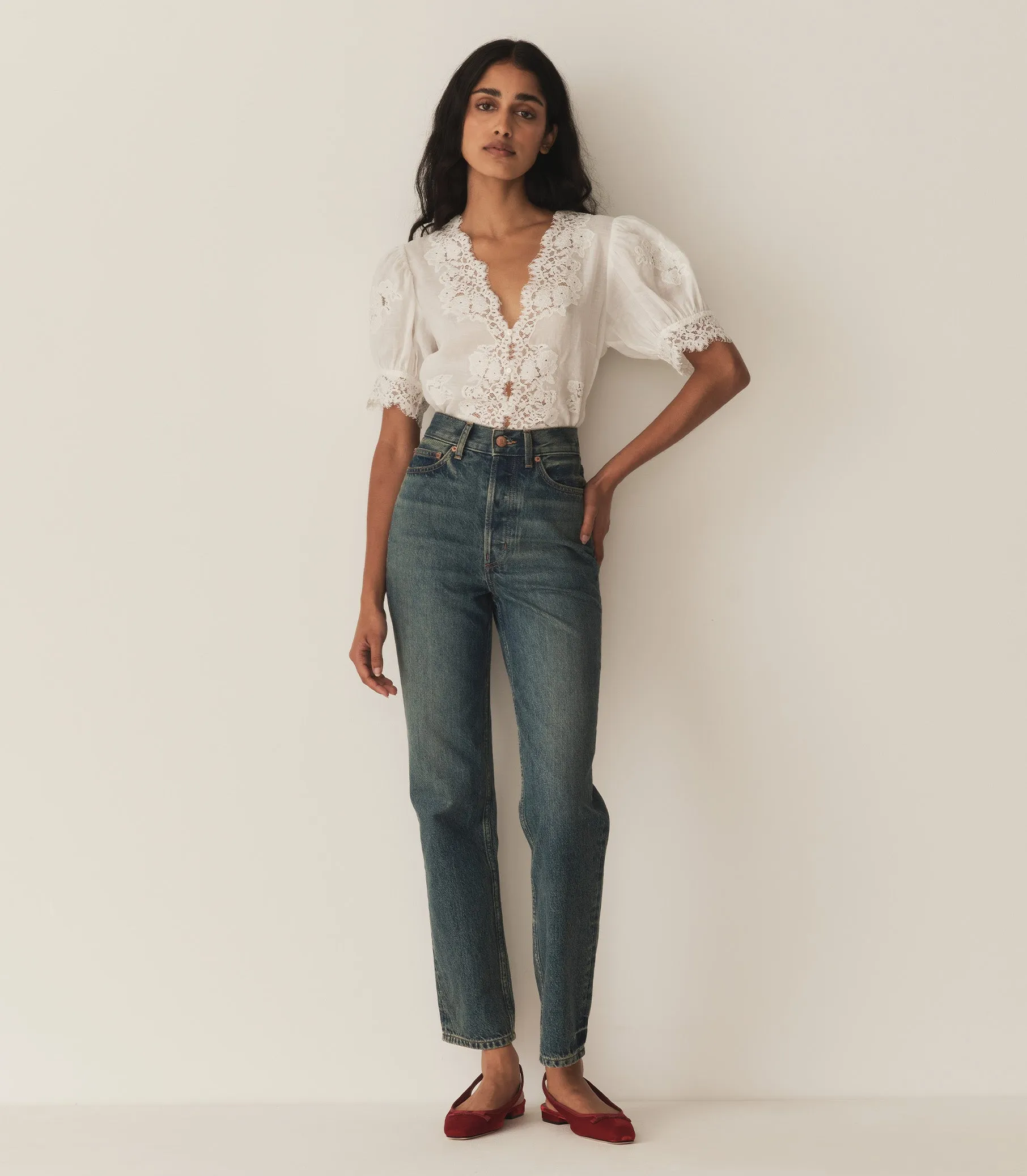 HMD -- IDELLA TOP -- SALT sold by Doen product image thumbnail 2