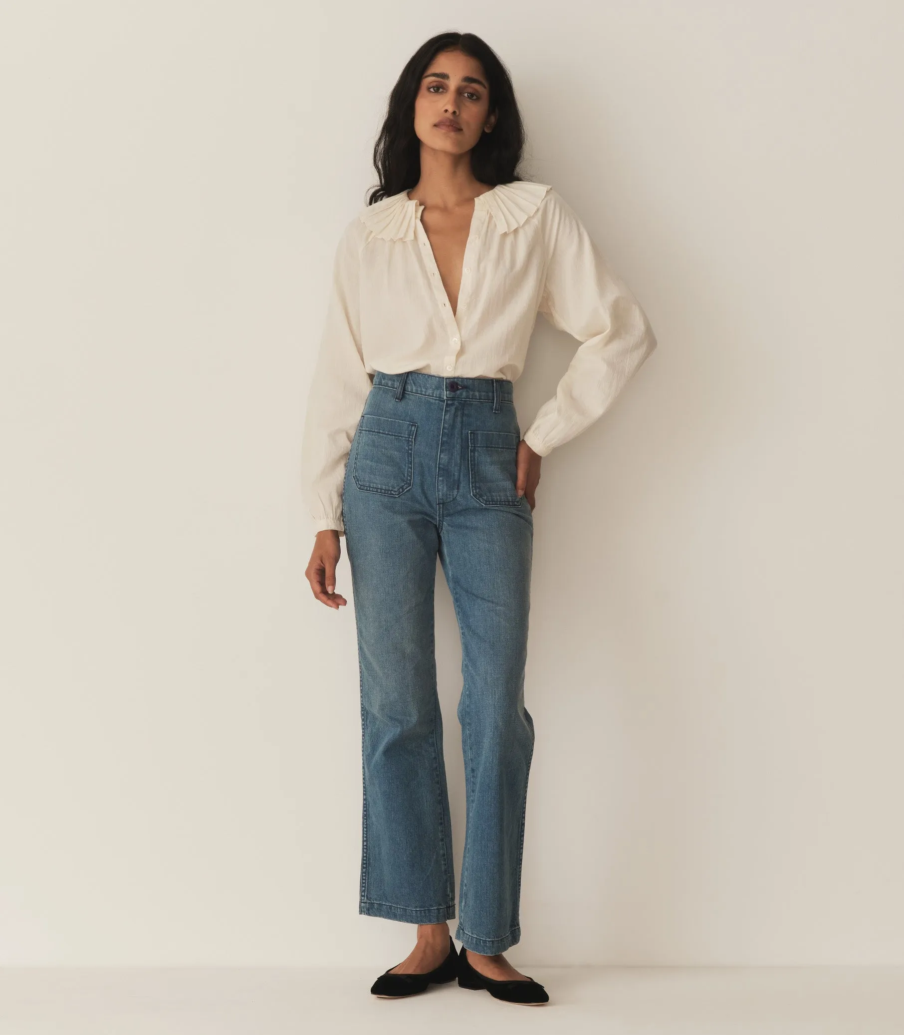 HMD -- ASTER TOP -- MOTHER OF PEARL sold by Doen product image thumbnail 2