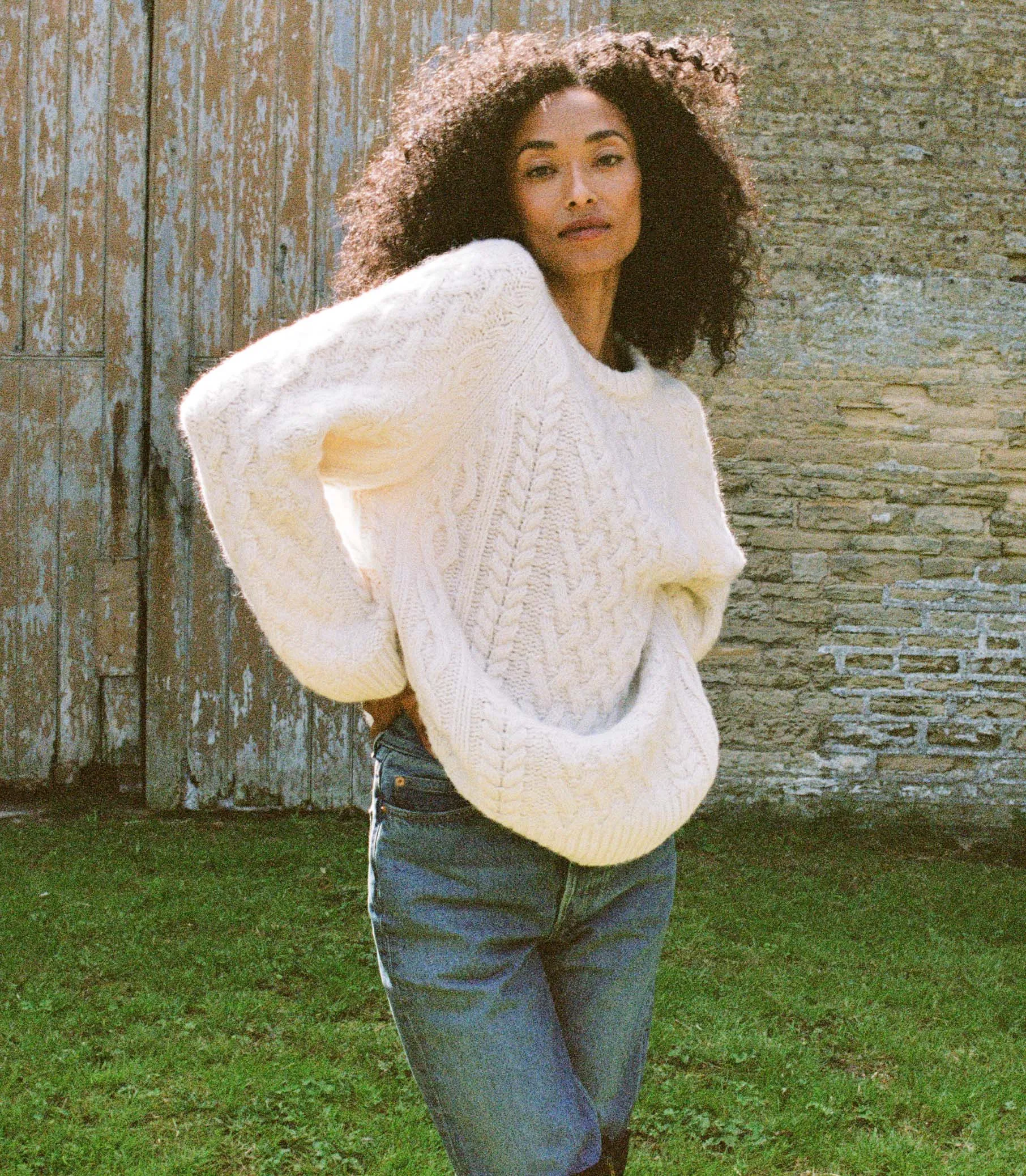 HMD -- CLARENDON SWEATER -- IVORY sold by Doen product image thumbnail 4