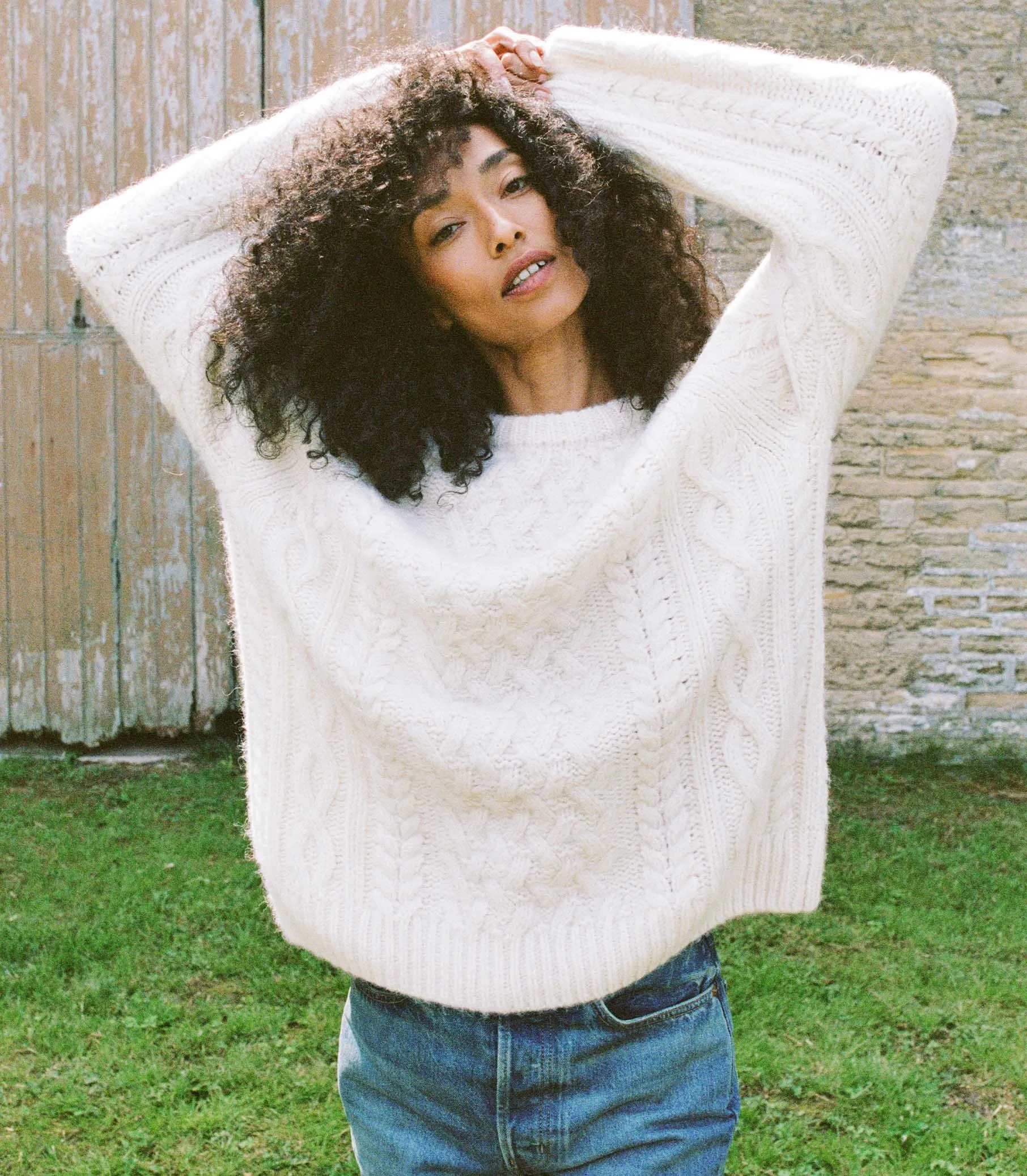HMD -- CLARENDON SWEATER -- IVORY sold by Doen product image thumbnail 3