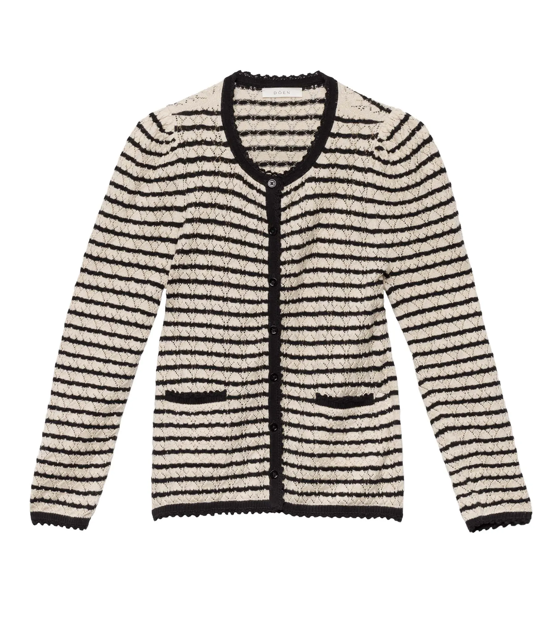 HMD -- THERESE CARDIGAN -- ALLAIRE STRIPE sold by Doen product image thumbnail 4