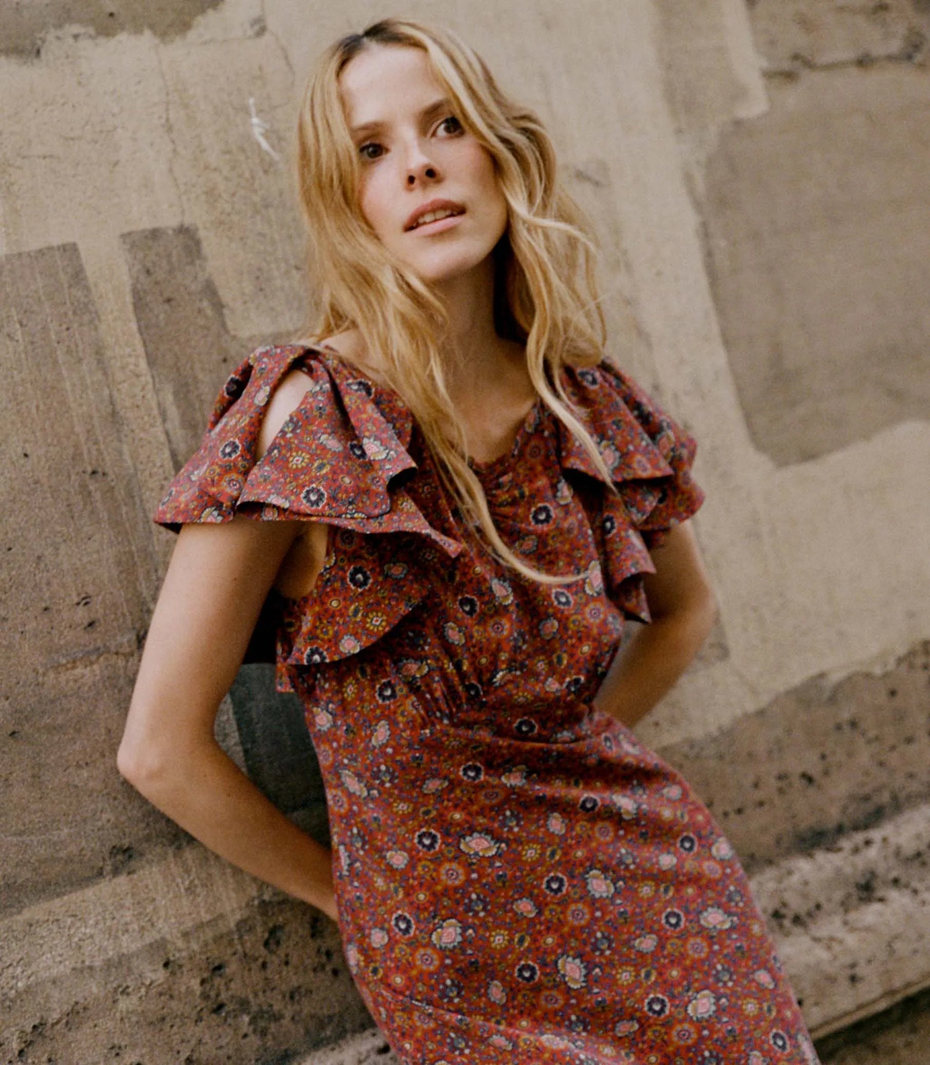 HMD -- BEATRIZ DRESS -- ROUGE RIVIERA MEDALLION sold by Doen product image thumbnail 5