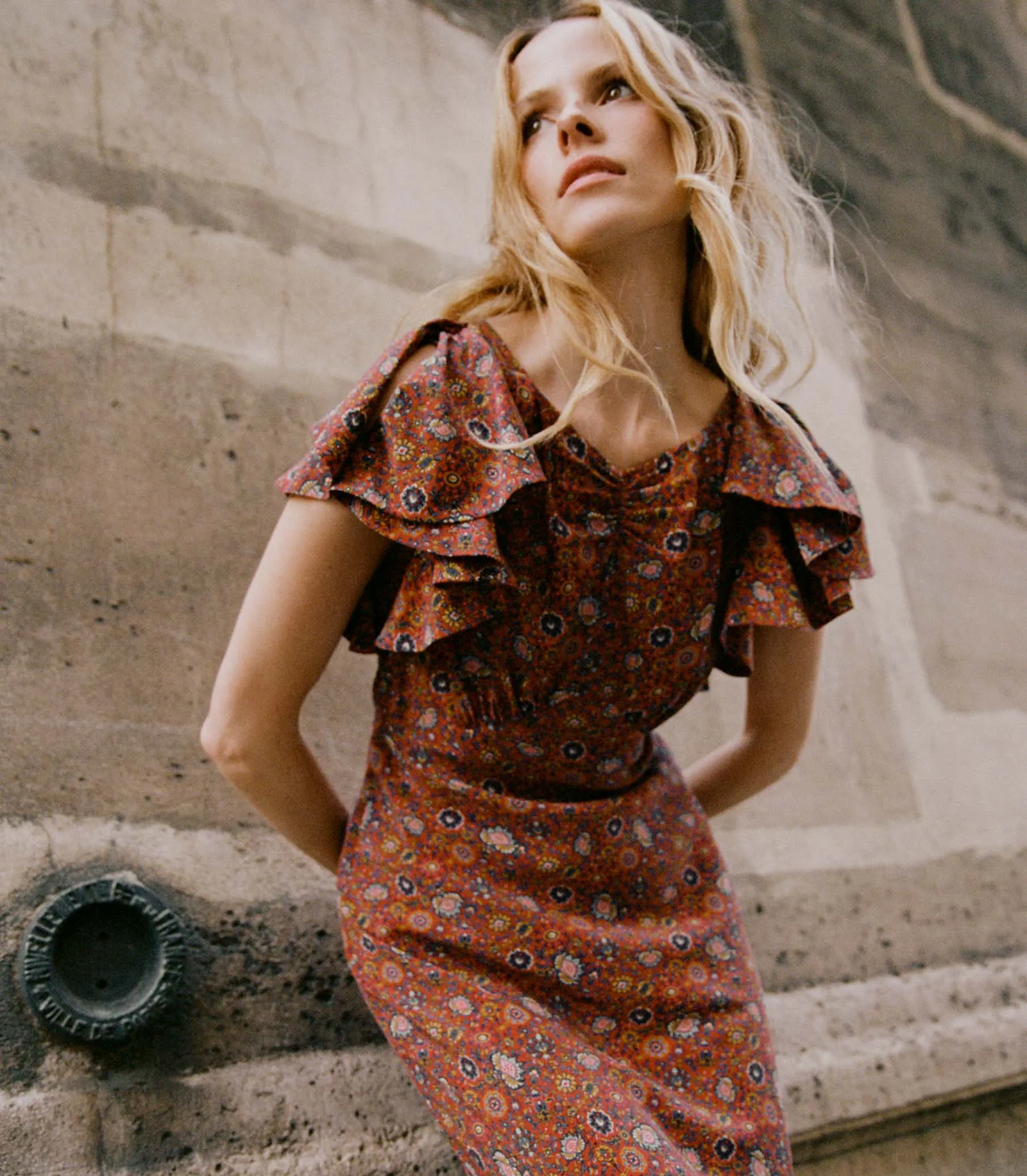 HMD -- BEATRIZ DRESS -- ROUGE RIVIERA MEDALLION sold by Doen product image thumbnail 3