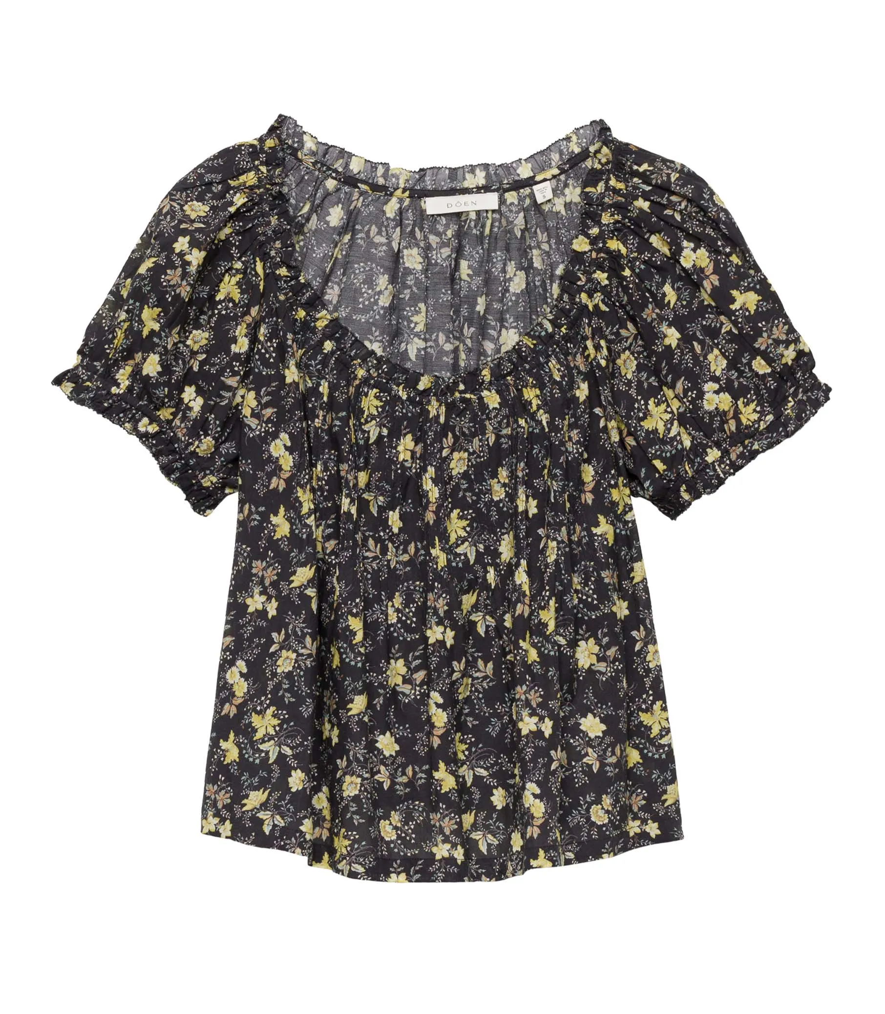HMD -- FREDERICA TOP -- NOIR WINDING BLOSSOMS sold by Doen product image thumbnail 5