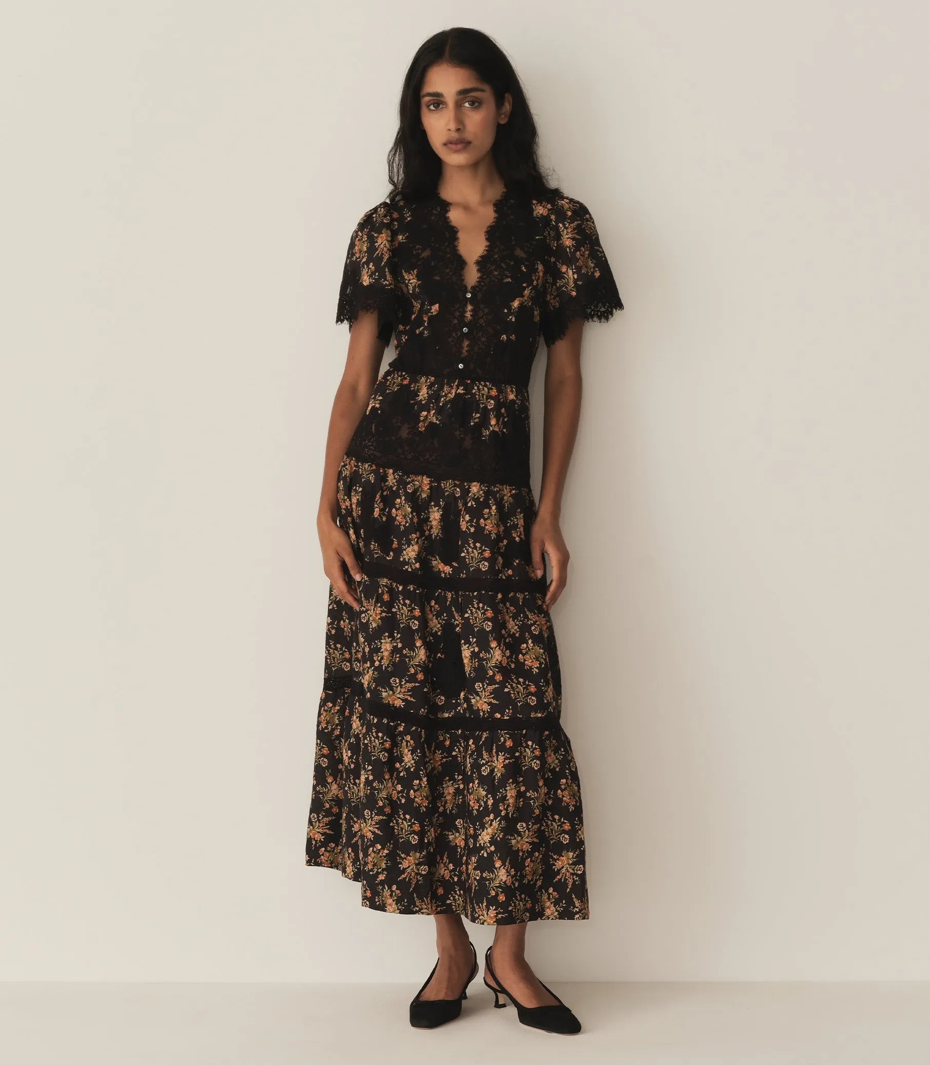 HMD -- GRACIELLA DRESS -- FOXGLOVE FLORAL sold by Doen