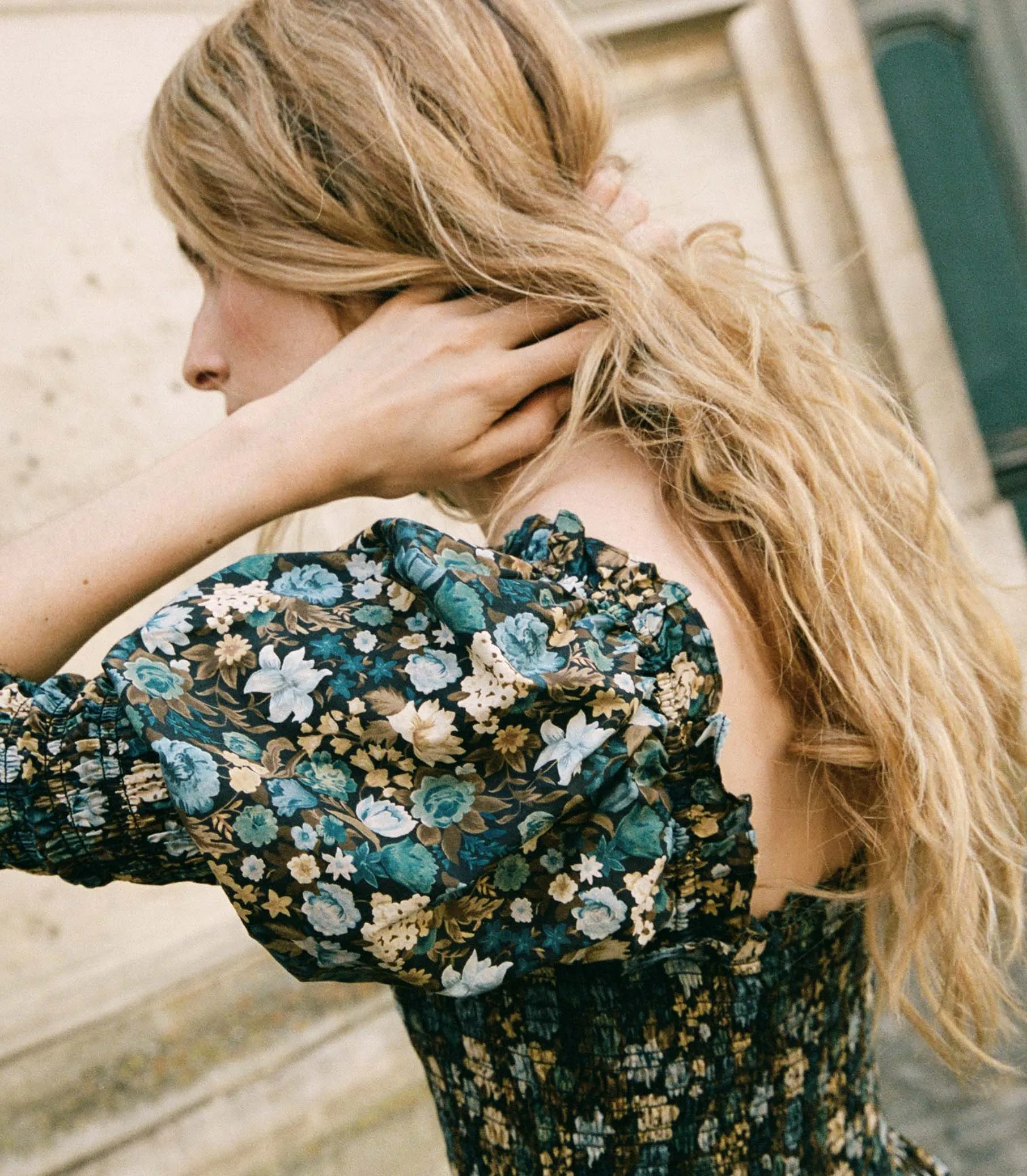 HMD -- BIJOU DRESS -- BLEU ARBOR FLORAL sold by Doen product image thumbnail 4