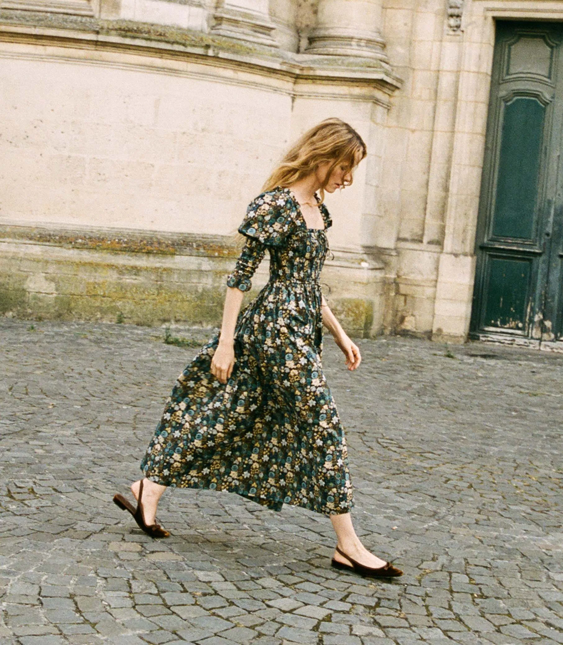 HMD -- BIJOU DRESS -- BLEU ARBOR FLORAL sold by Doen product image thumbnail 5