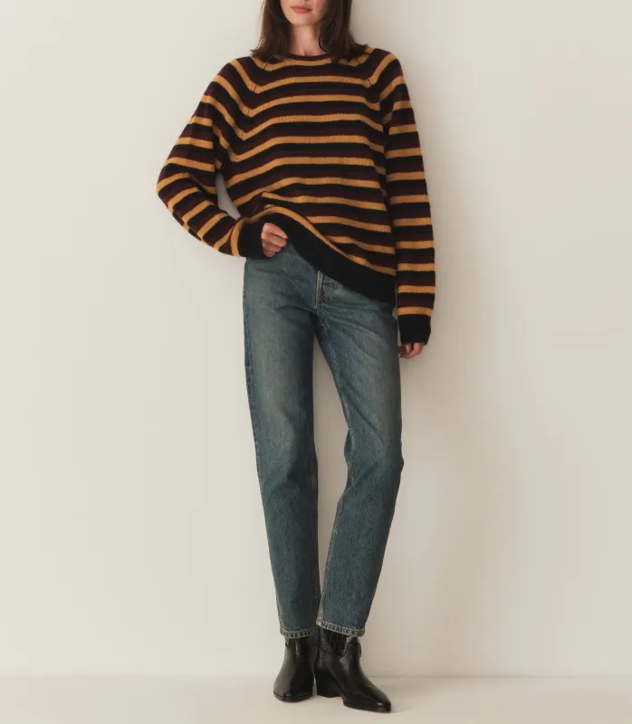 HMD -- DANA CASHMERE SWEATER -- CARRINGTON STRIPE sold by Doen