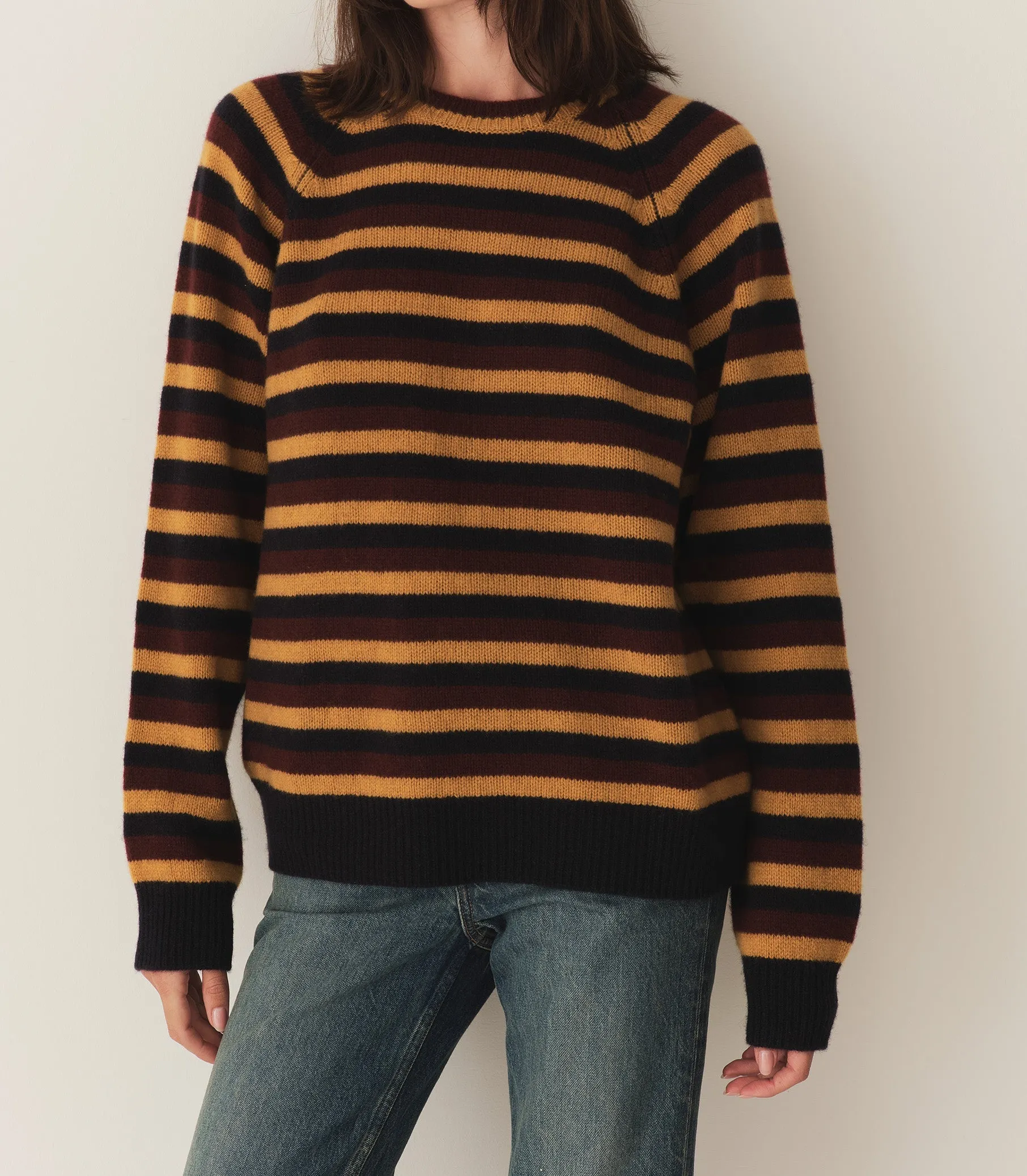 HMD -- DANA CASHMERE SWEATER -- CARRINGTON STRIPE sold by Doen product image thumbnail 2