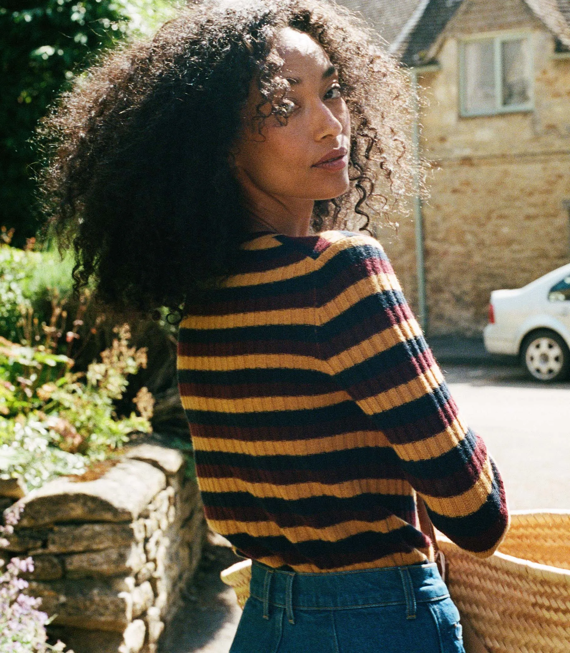 HMD -- HYERES CASHMERE SWEATER -- CARRINGTON STRIPE sold by Doen product image thumbnail 5