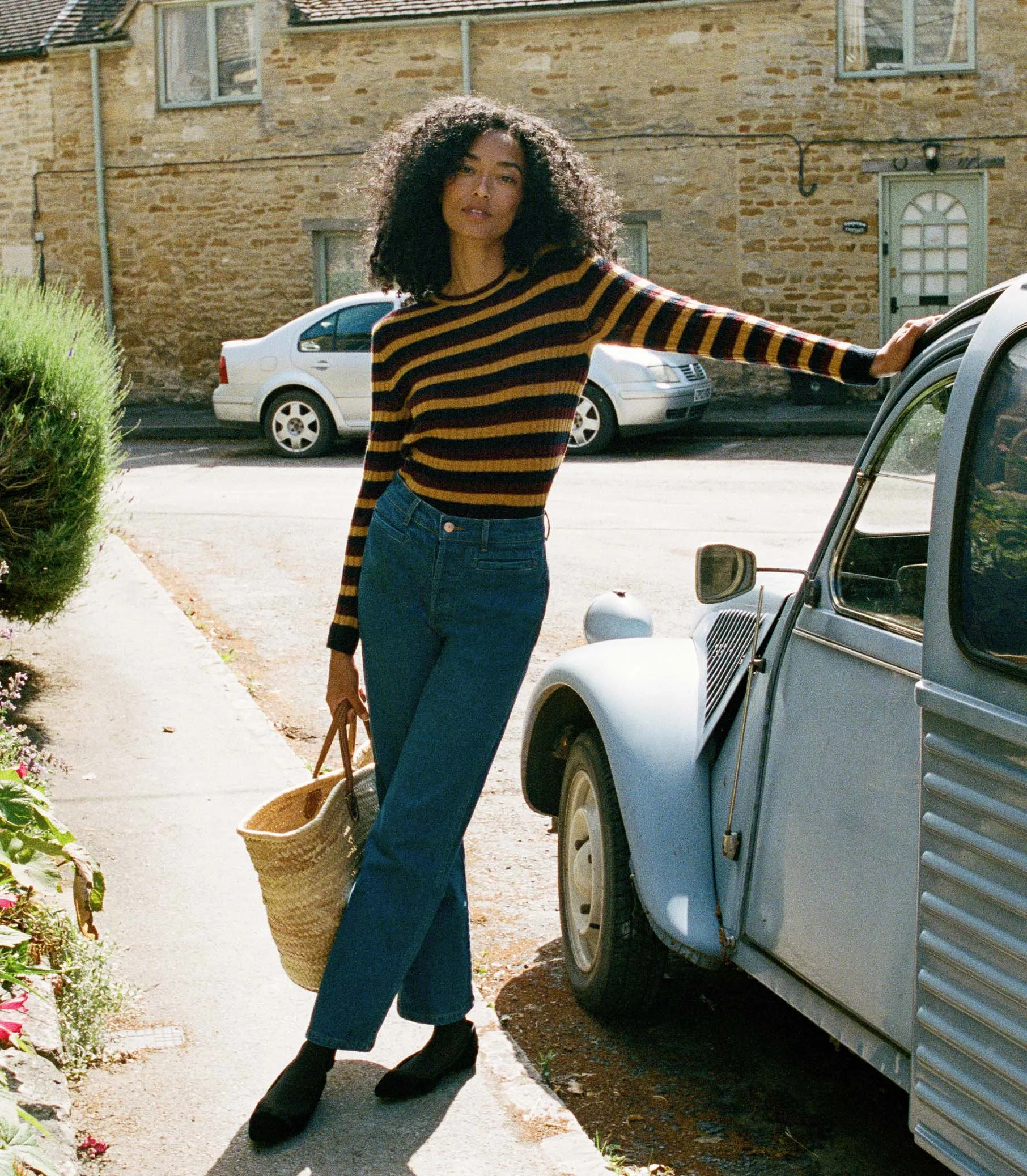 HMD -- HYERES CASHMERE SWEATER -- CARRINGTON STRIPE sold by Doen product image thumbnail 2