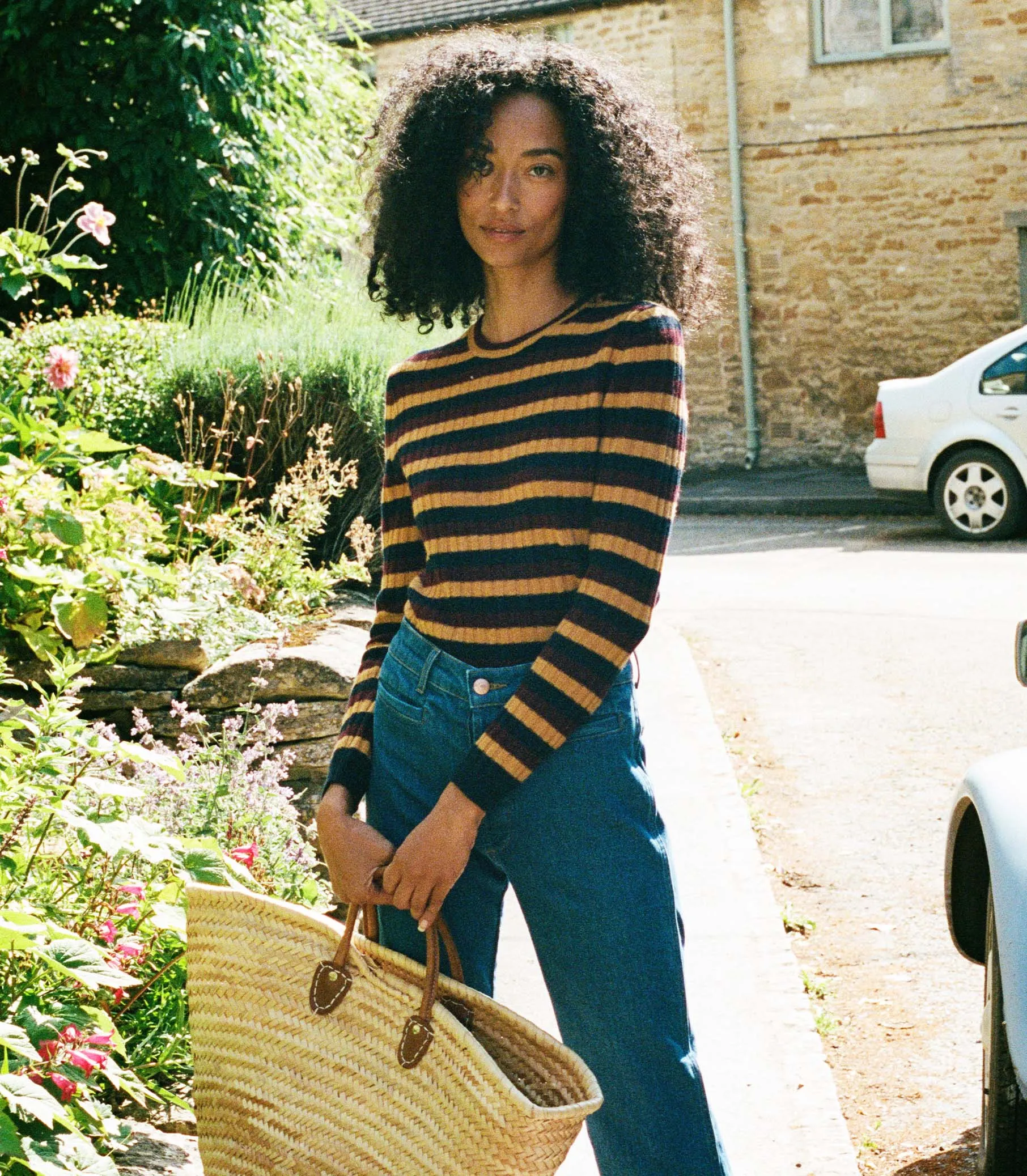 HMD -- HYERES CASHMERE SWEATER -- CARRINGTON STRIPE sold by Doen product image thumbnail 4