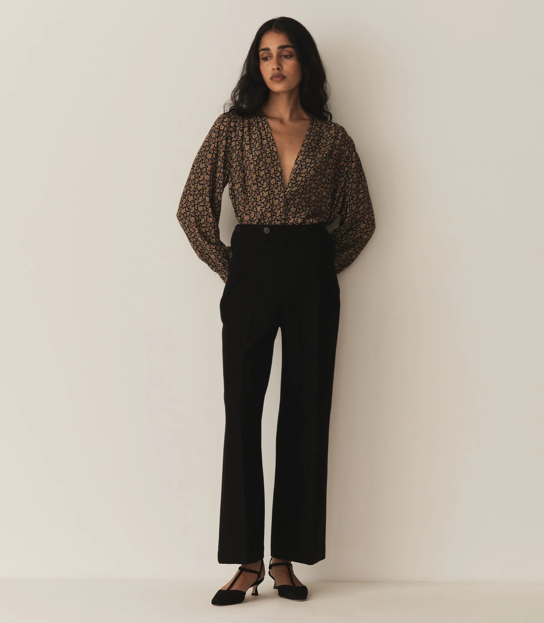 HMD -- CANDACE TOP -- VILLETTE PAISLEY sold by Doen product image thumbnail 4