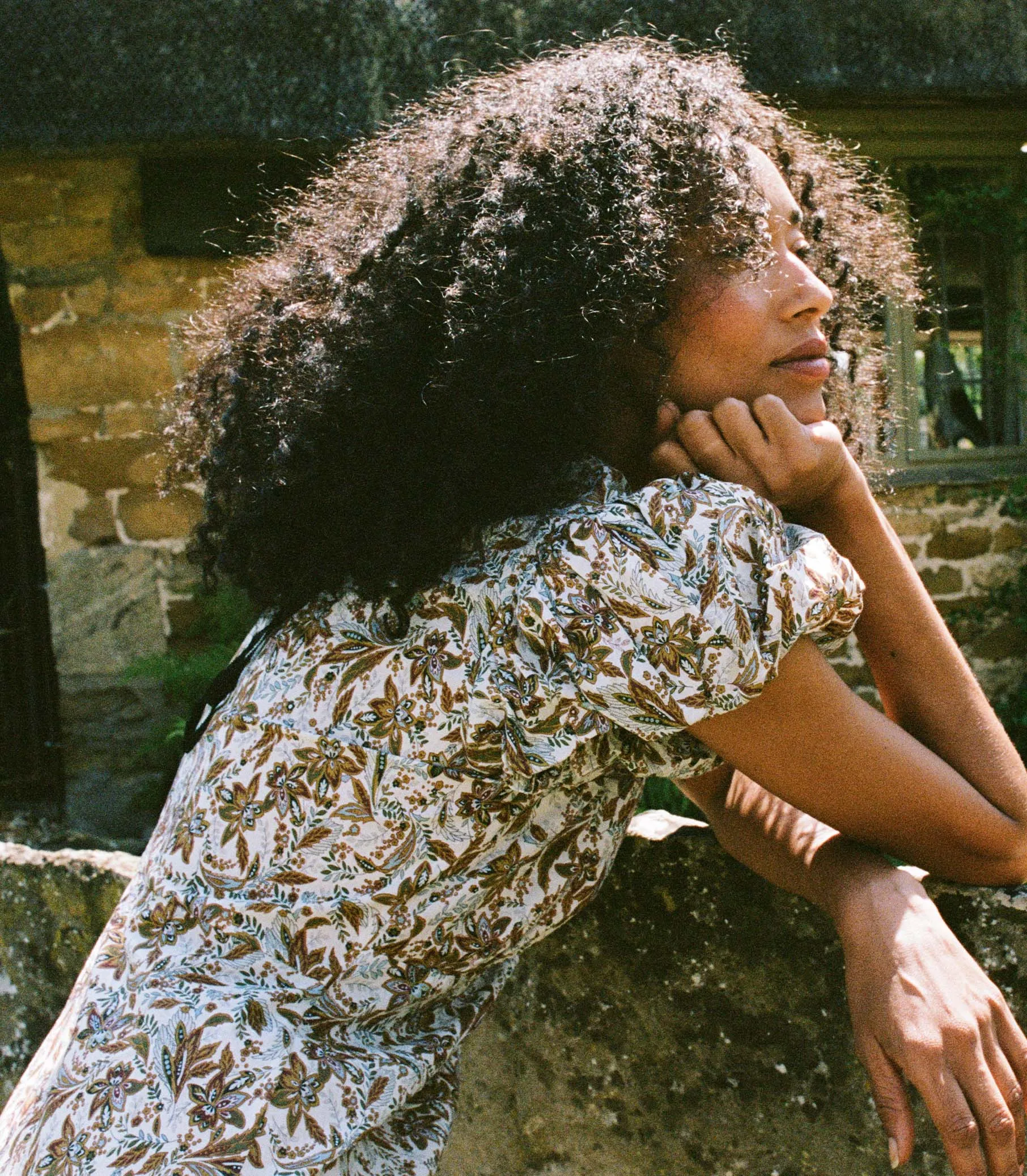 HMD -- RHODIA DRESS -- BLANC NARCISSUS FLORAL sold by Doen product image thumbnail 3