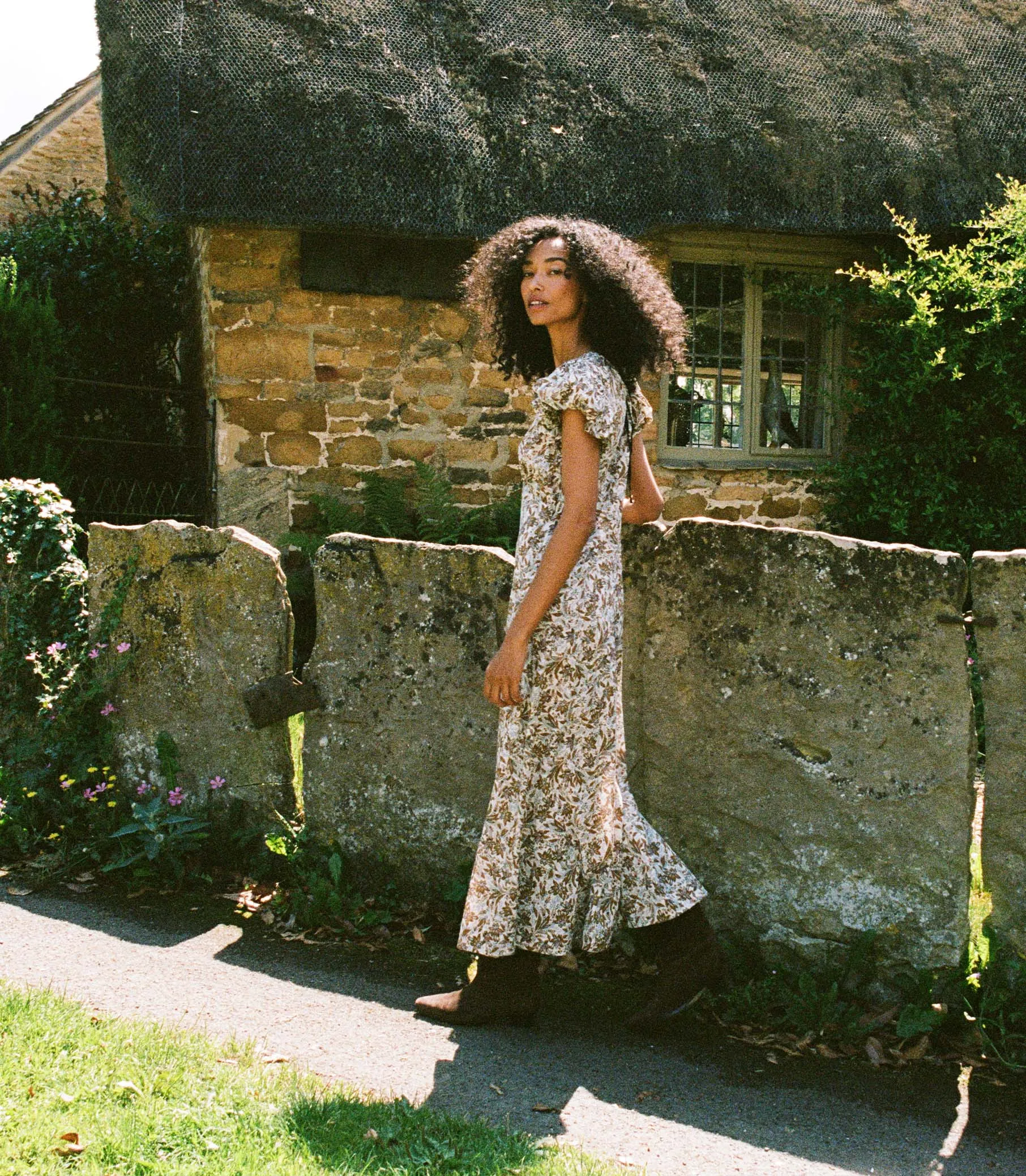 HMD -- RHODIA DRESS -- BLANC NARCISSUS FLORAL sold by Doen product image thumbnail 4