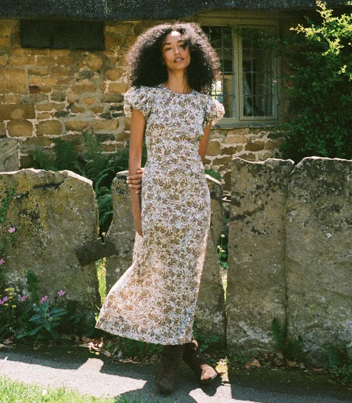 HMD -- RHODIA DRESS -- BLANC NARCISSUS FLORAL sold by Doen