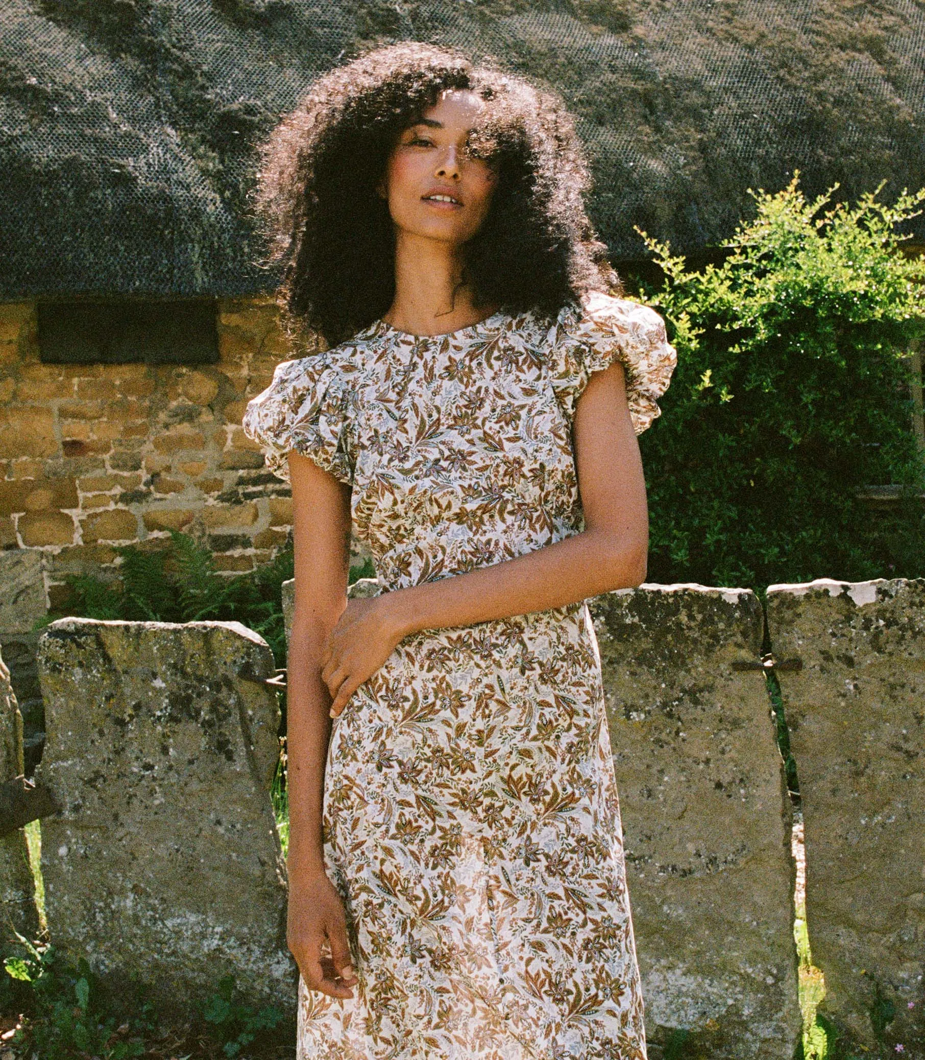 HMD -- RHODIA DRESS -- BLANC NARCISSUS FLORAL sold by Doen product image thumbnail 5