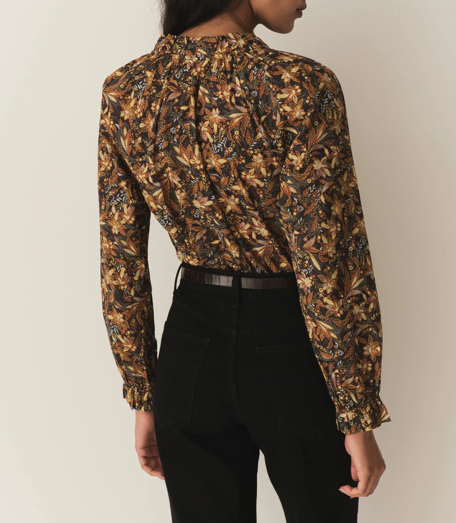 HMD -- JUNA TOP -- NOIR NARCISSUS FLORAL sold by Doen product image thumbnail 4