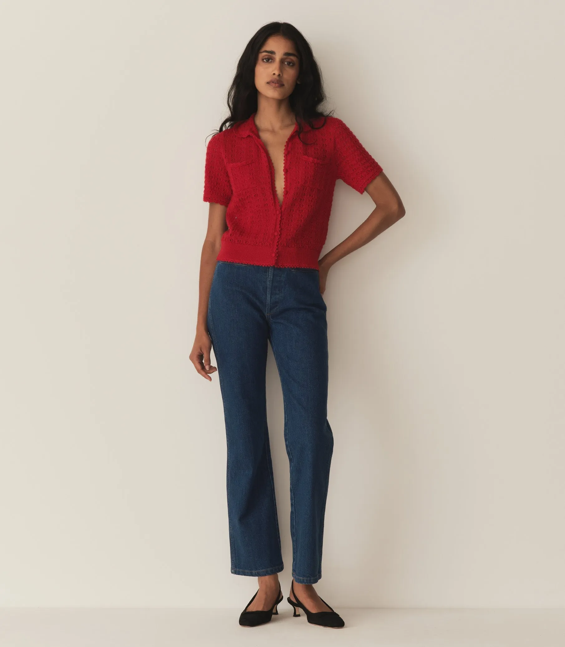 HMD -- GLORIANA TOP -- WILD CHERRY sold by Doen product image thumbnail 2