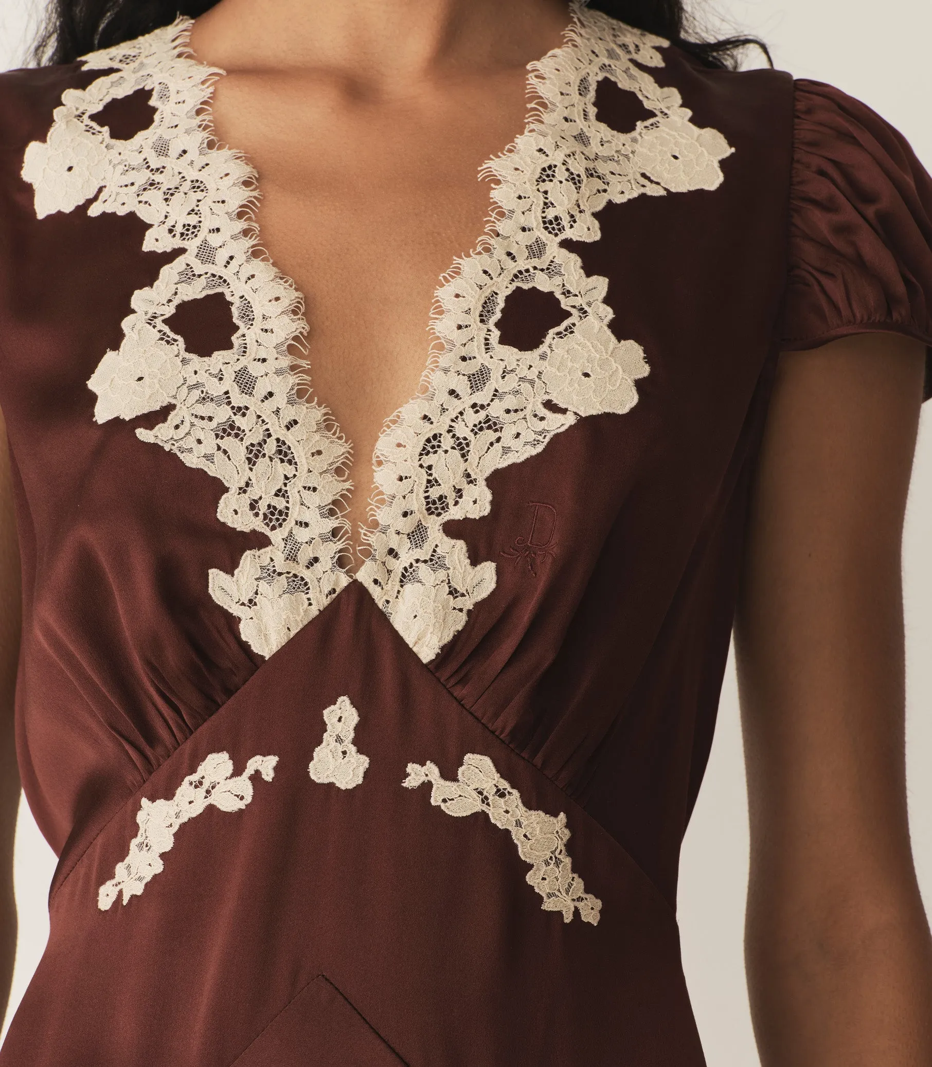 HMD -- CORALINE DRESS -- CAFE sold by Doen product image thumbnail 3