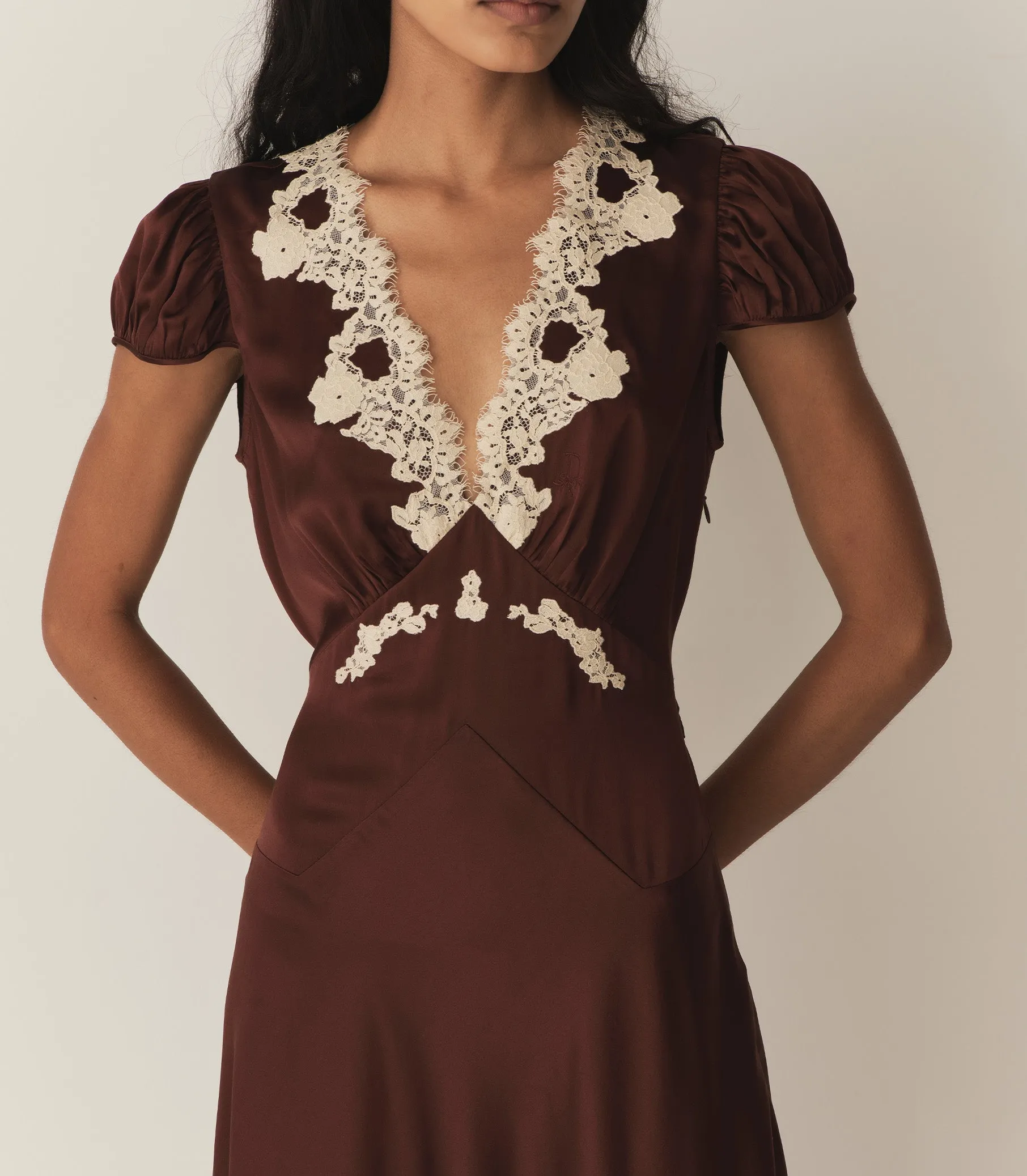 HMD -- CORALINE DRESS -- CAFE sold by Doen product image thumbnail 2