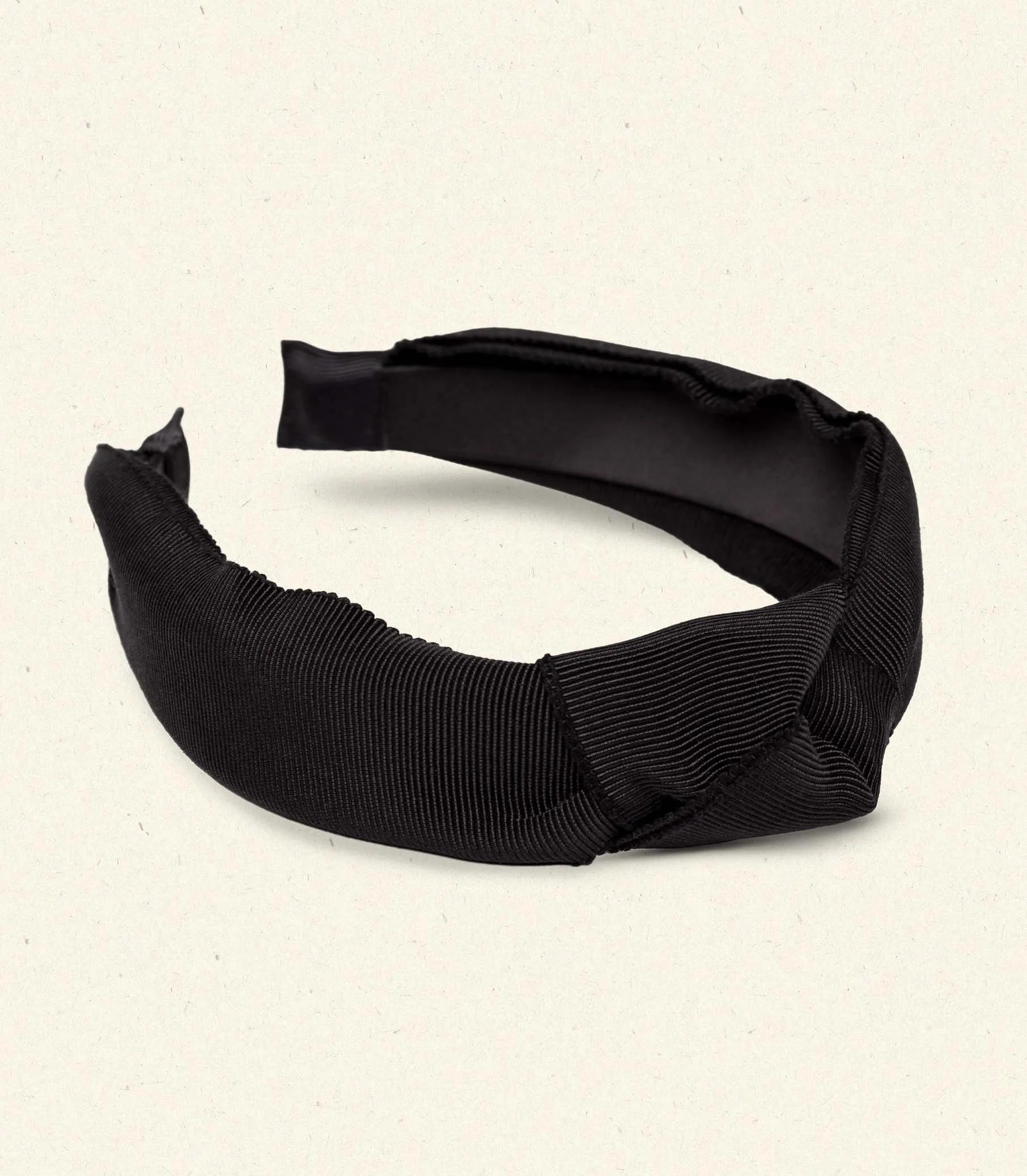 HMD -- BLANCHE KNOTTED HEADBAND -- BLACK GROSGRAIN sold by Doen product image thumbnail 3