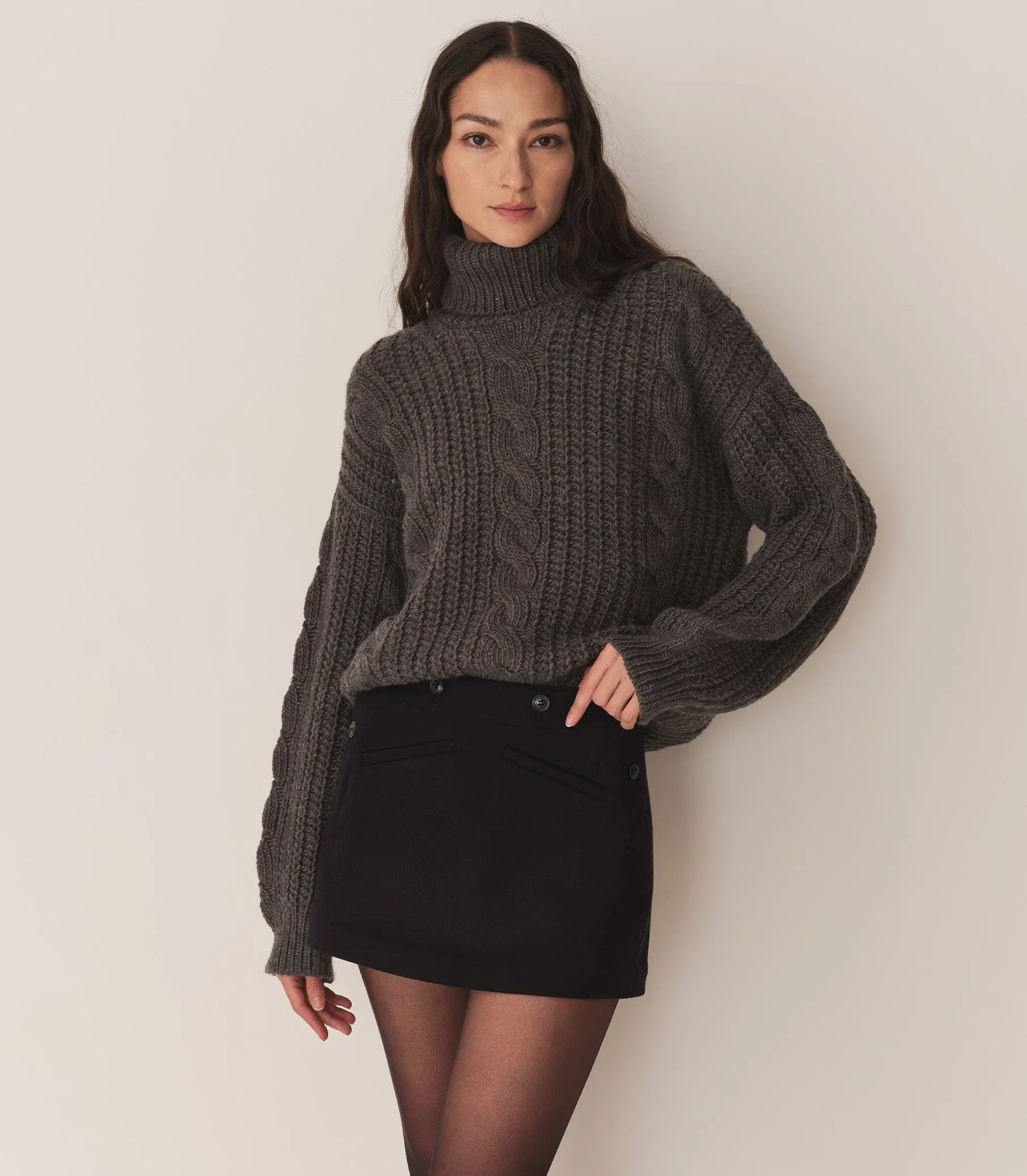 HMD -- LEIGHTON SWEATER -- DARK GREY sold by Doen product image thumbnail 5