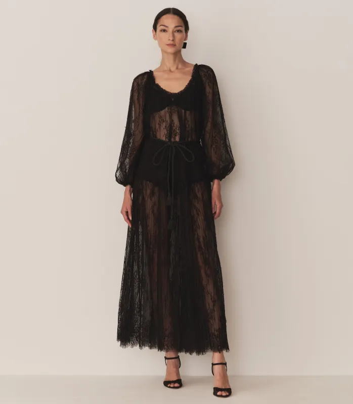 HMD -- NEVAEH DRESS -- BLACK sold by Doen