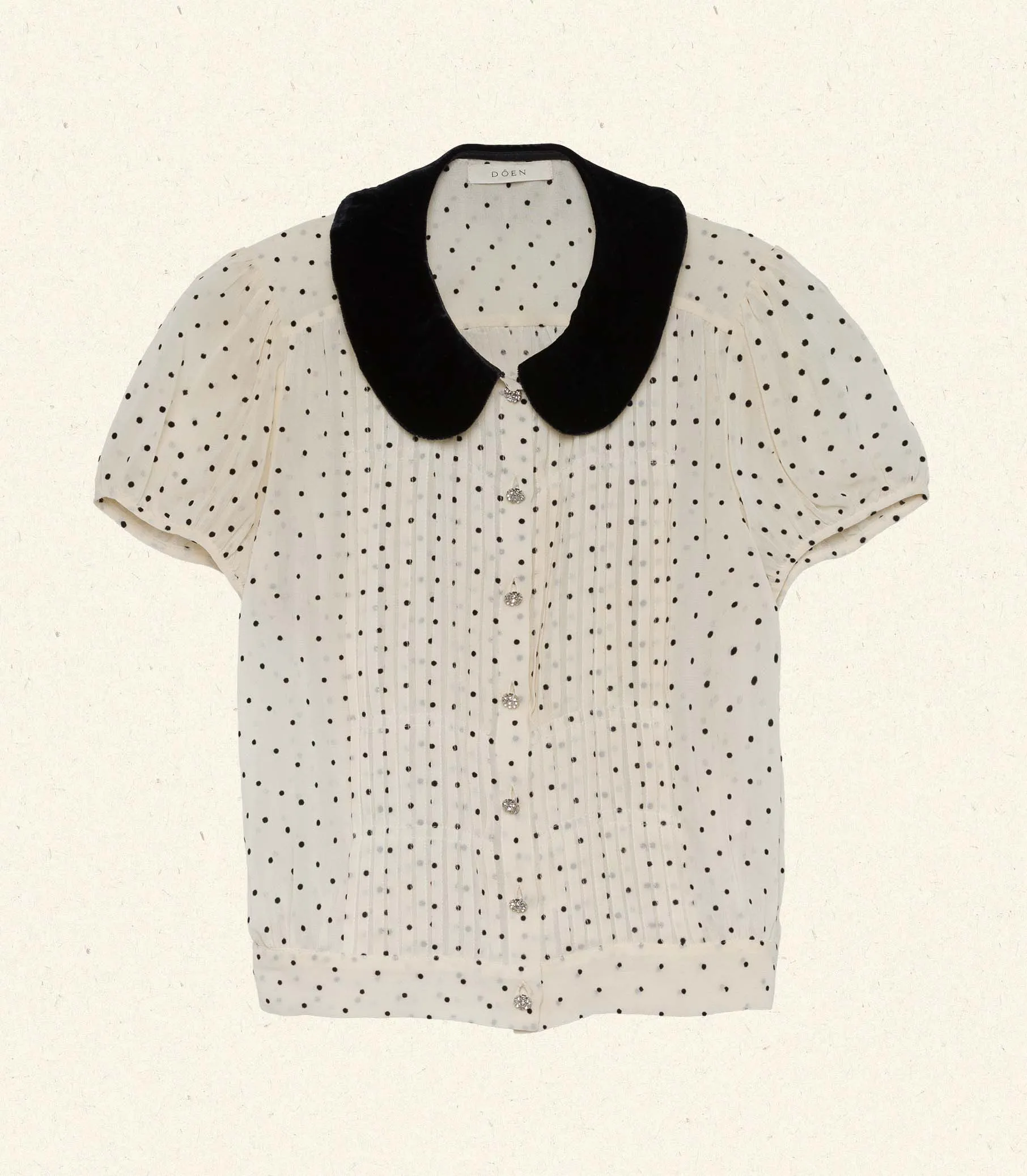 HMD -- MADELINE TOP -- MOTHER OF PEARL DOT sold by Doen product image thumbnail 3