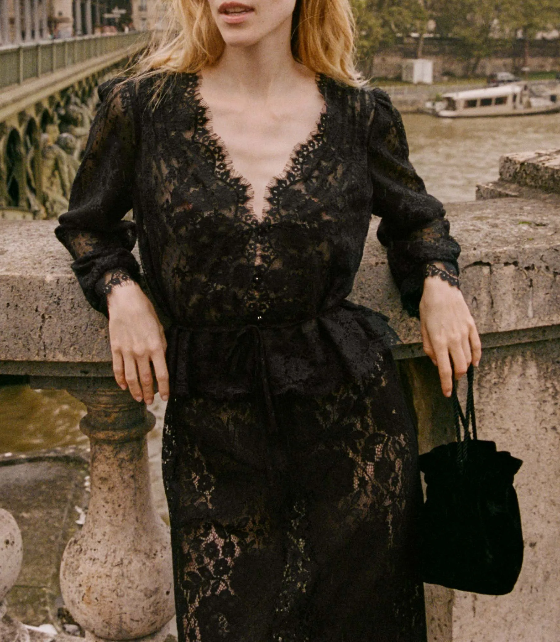 HMD -- AMALINE TOP -- BLACK sold by Doen product image thumbnail 3