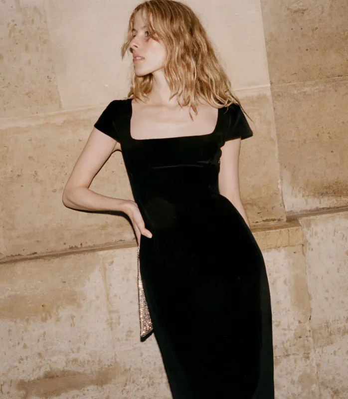 HMD -- CESARINA DRESS -- BLACK sold by Doen