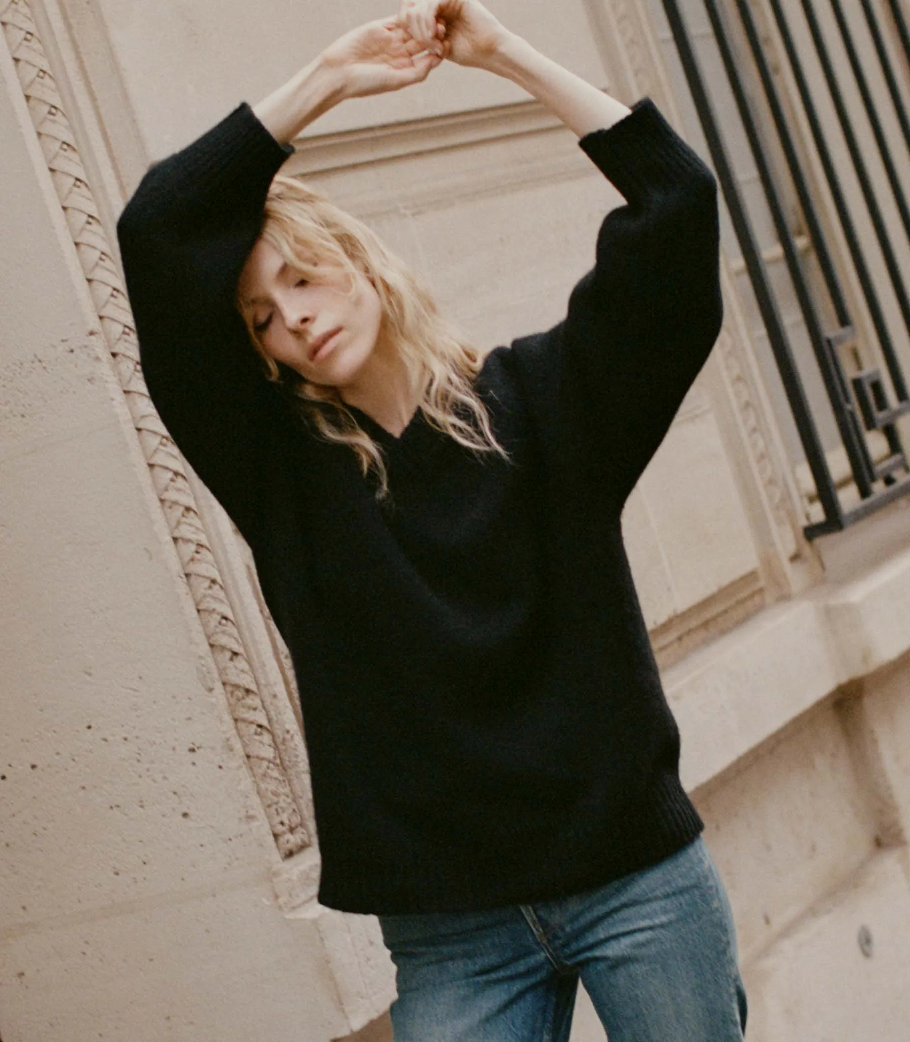 HMD -- MERIT SWEATER -- BLACK sold by Doen product image thumbnail 4