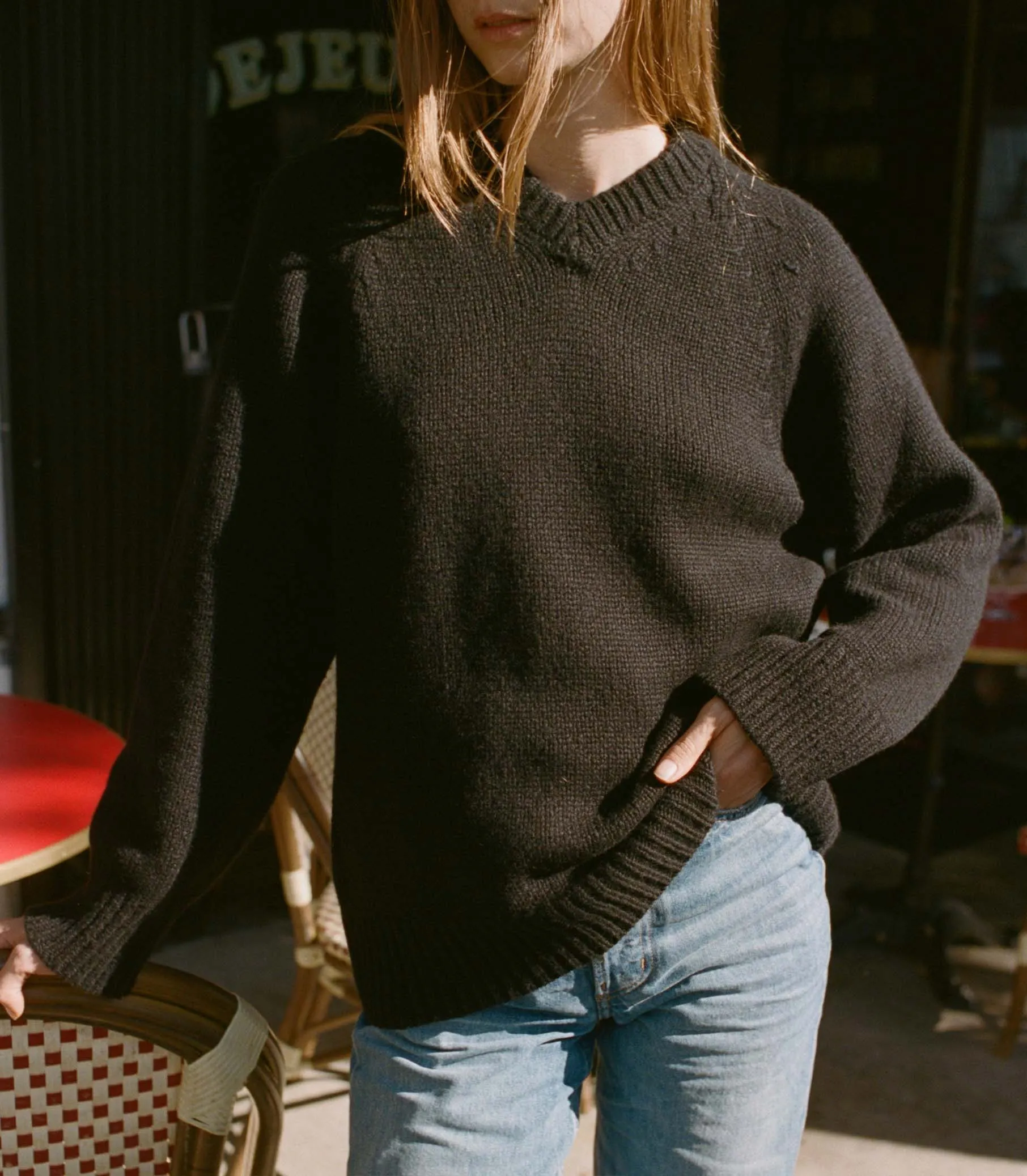 HMD -- MERIT SWEATER -- BLACK sold by Doen product image thumbnail 5