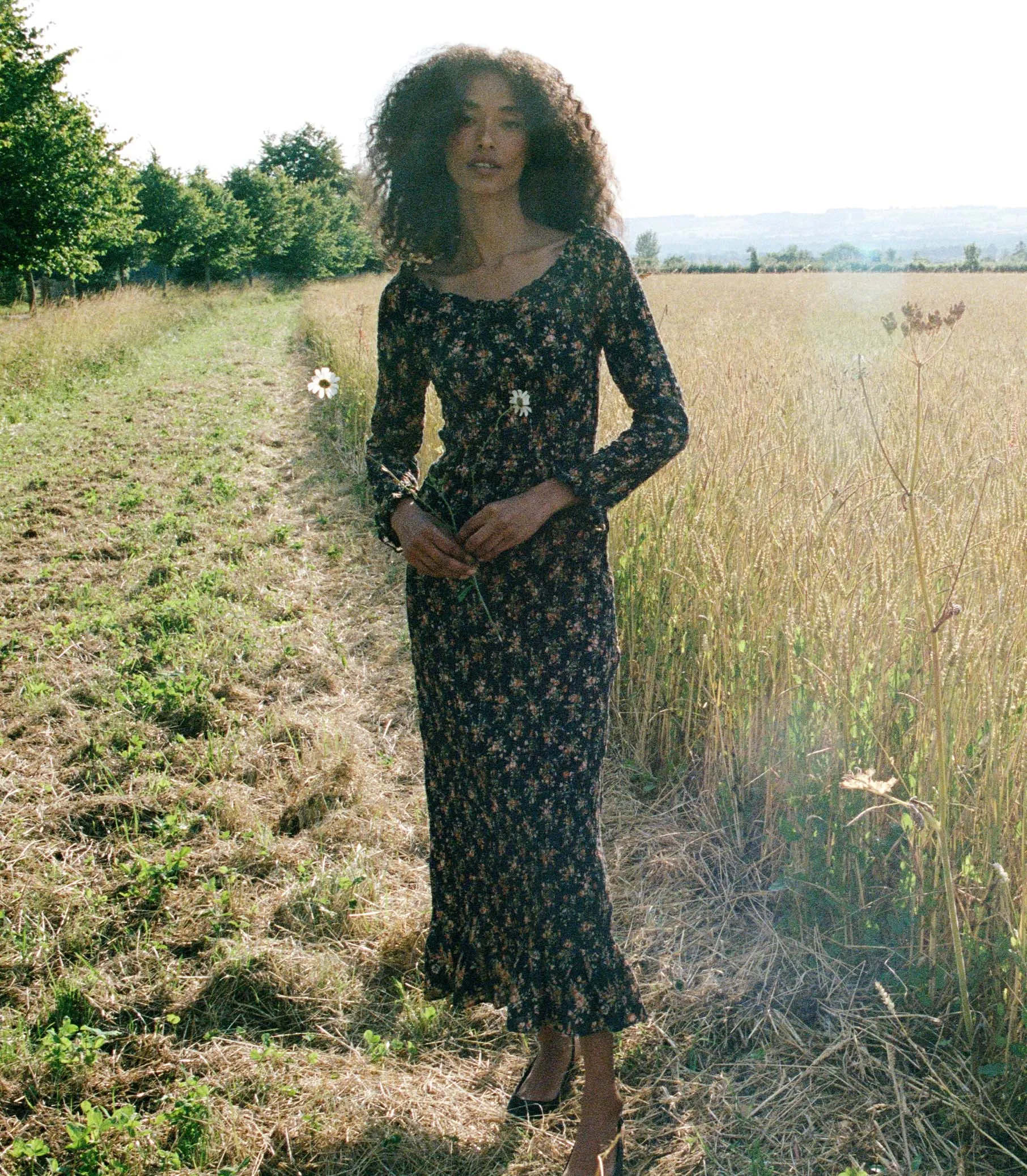 HMD -- ROSELIA DRESS -- FOXGLOVE FLORAL sold by Doen